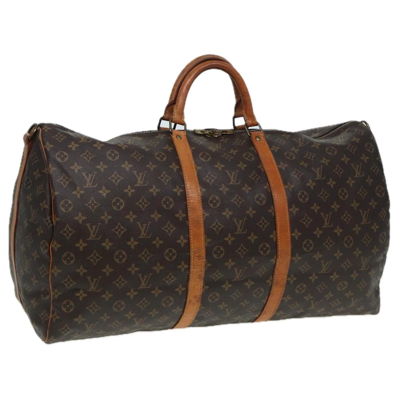 LOUIS VUITTON Monogram Keepall Bandouliere 60 Boston Bag M41412 LV Auth  am6492 Cloth ref.1533417 - Joli Closet