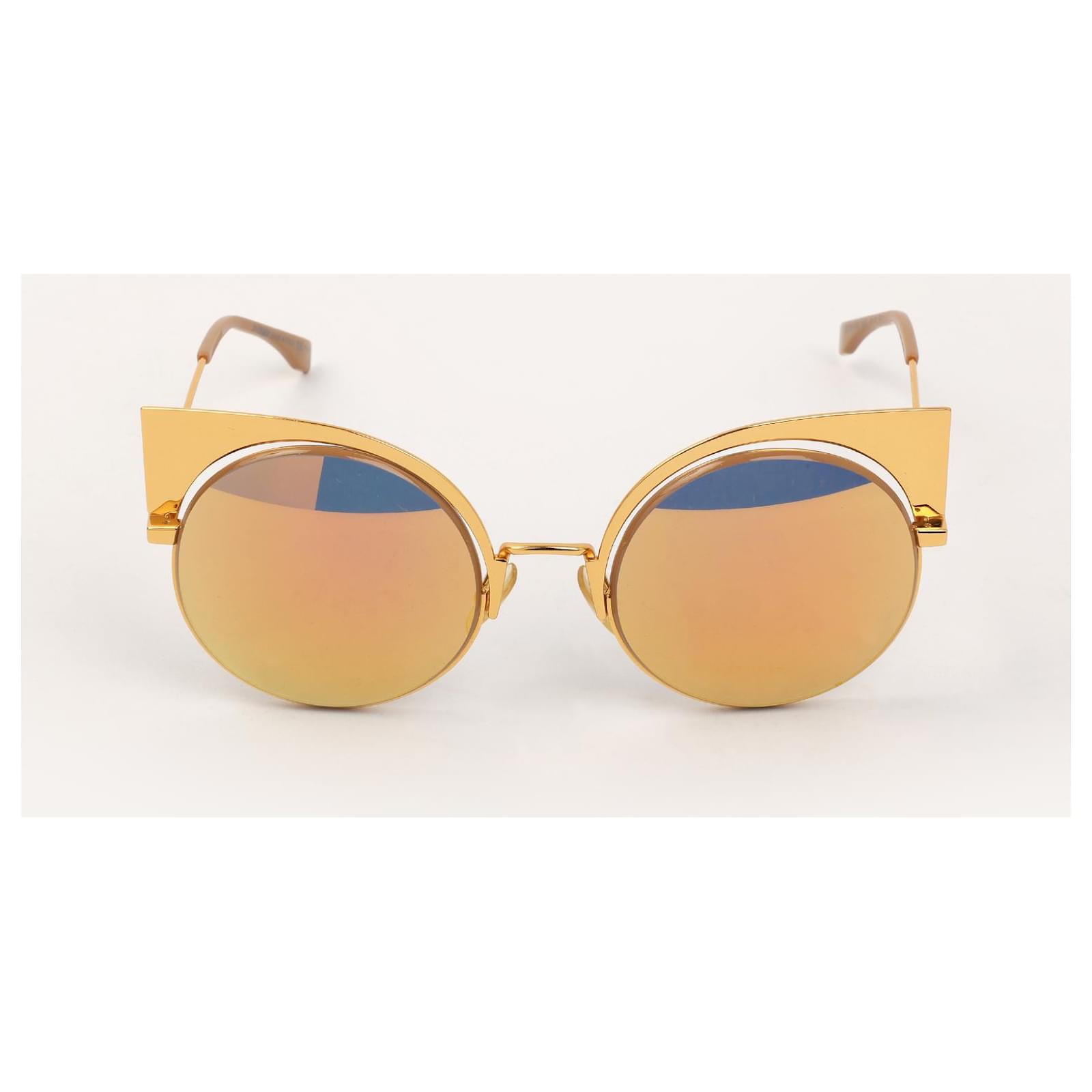 FENDI Sunglasses Metal Yellow ref.1533540 - Joli Closet
