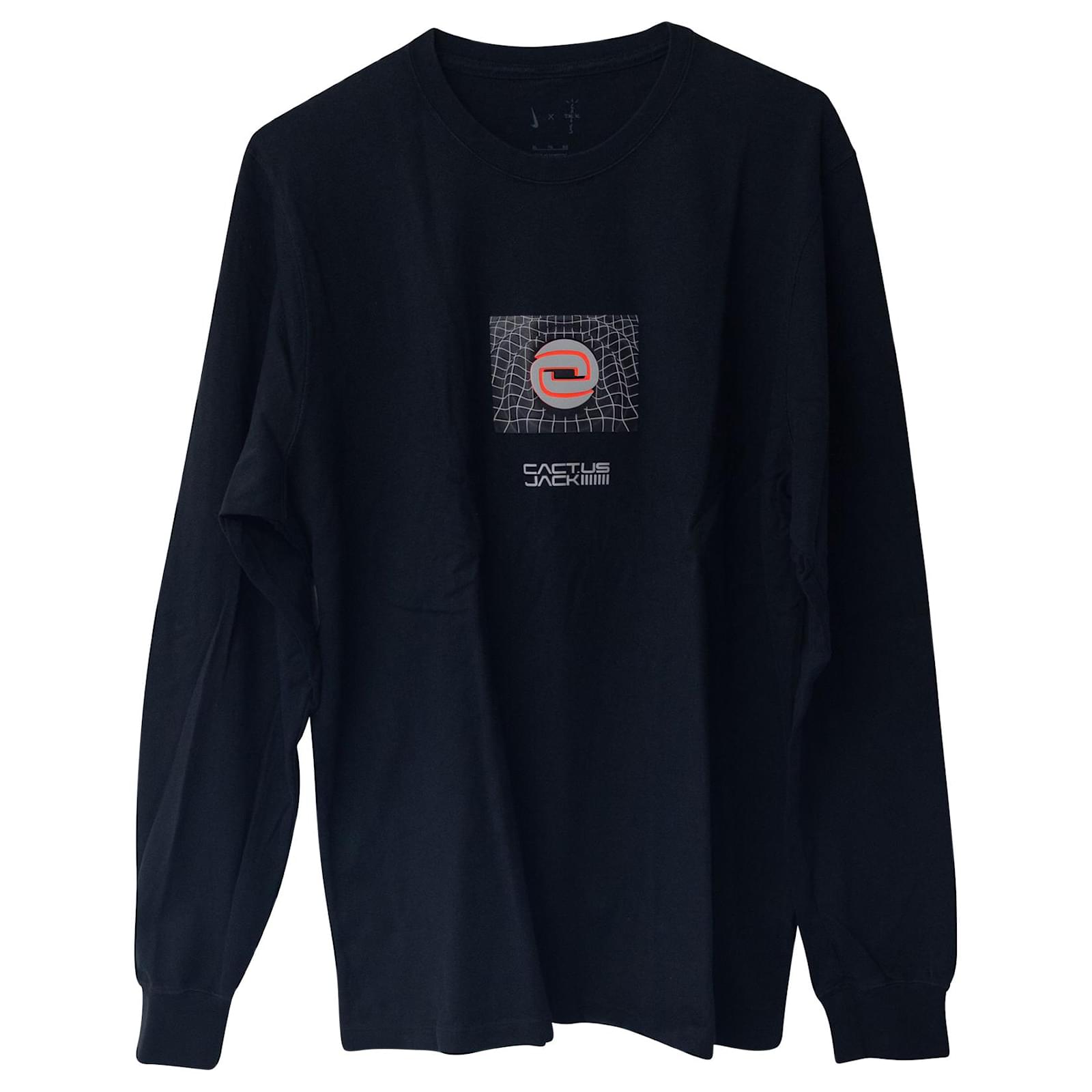 Nike x CACT.US CORP Long Sleeve T-shirt in Black Cotton ref