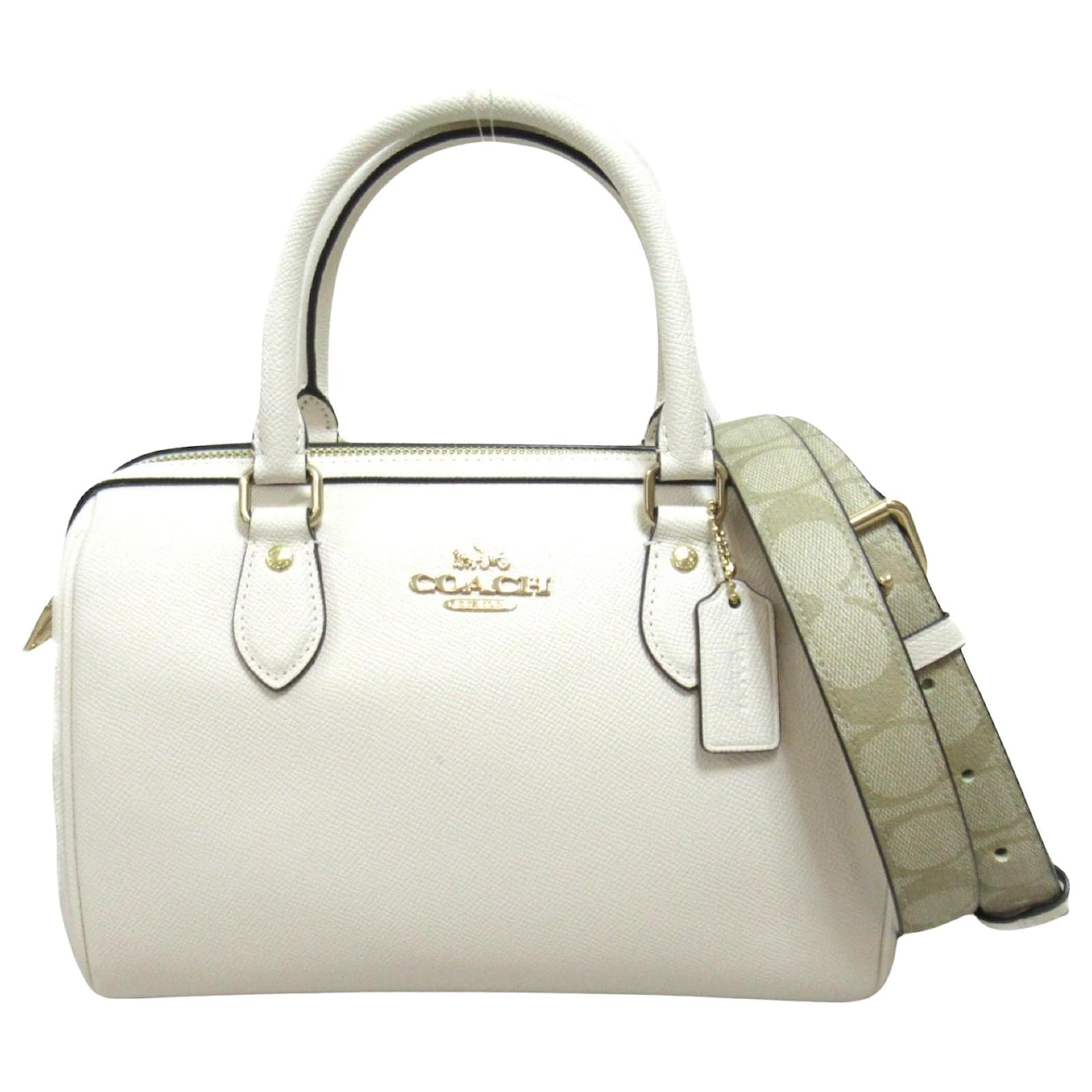 Coach White Leather hotsell Satchel