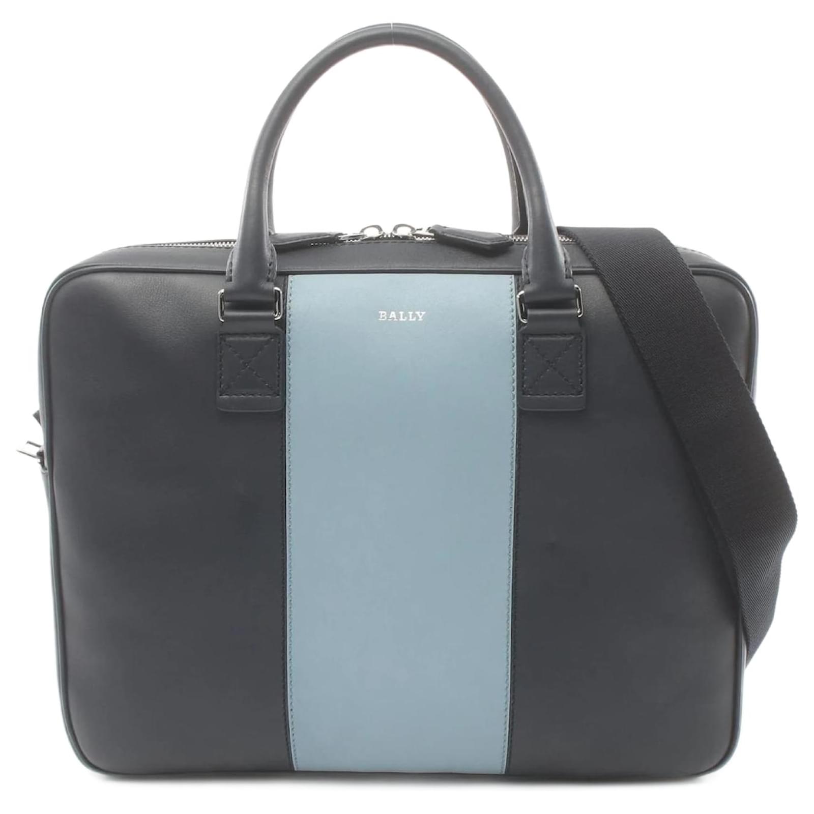Bally Hesines Lederhandtasche Blau Marineblau Joli