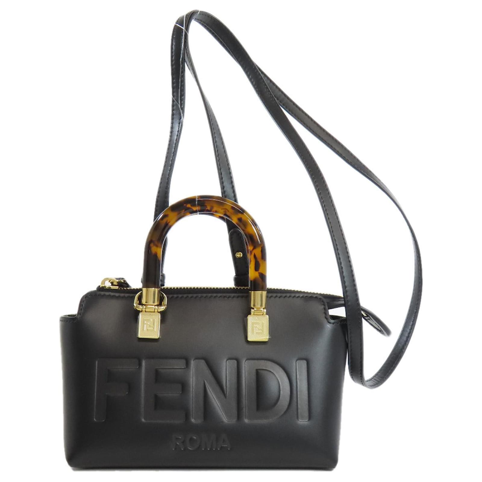 Leather Bolsa Fendi Precio Bolso De Cuero Negro Fendi Joli Closet