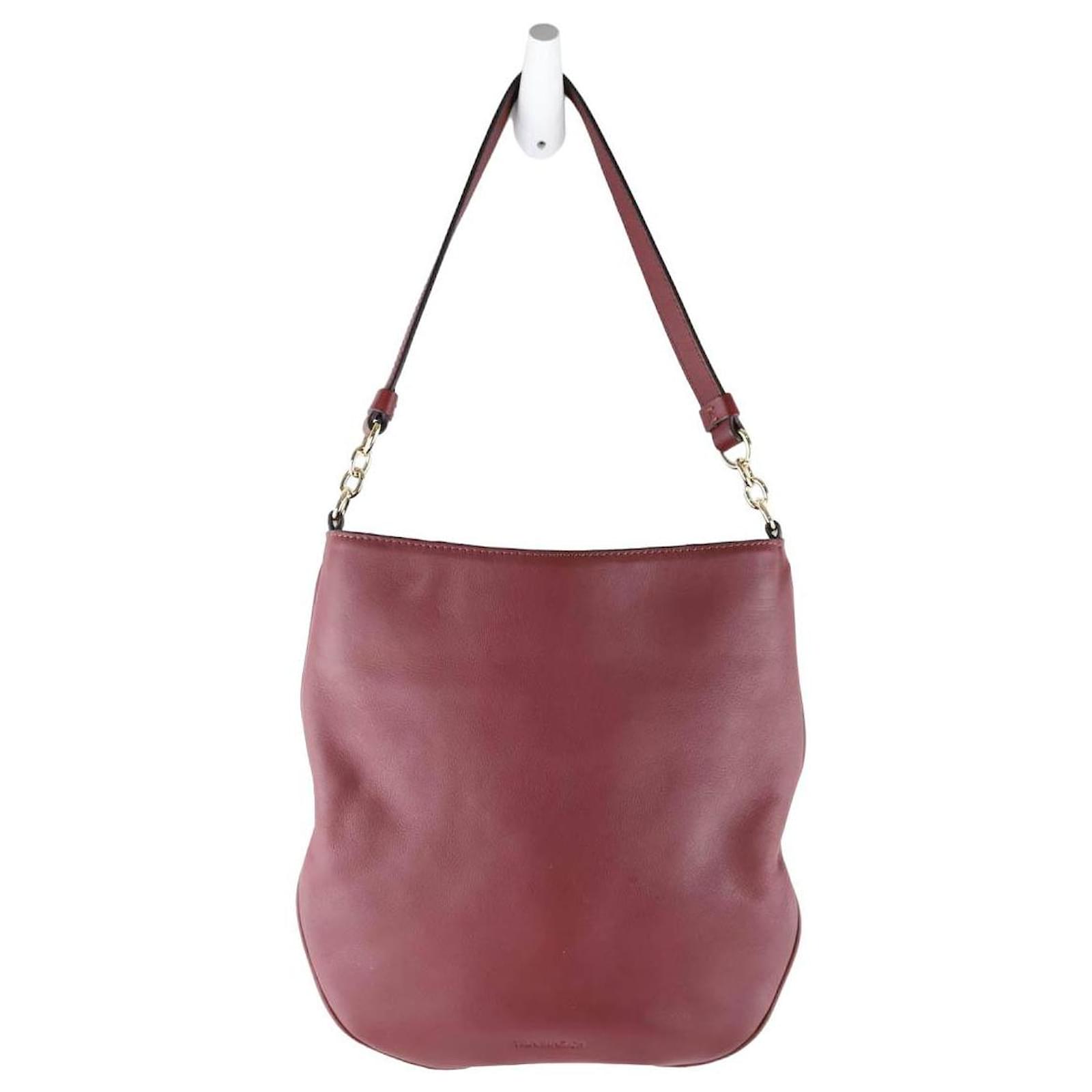 Tila March Leather handbag Dark red ref.1537085 - Joli Closet