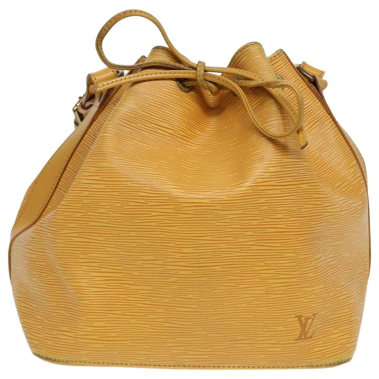 Noe Louis Vuitton Noé Yellow Leather Joli Closet