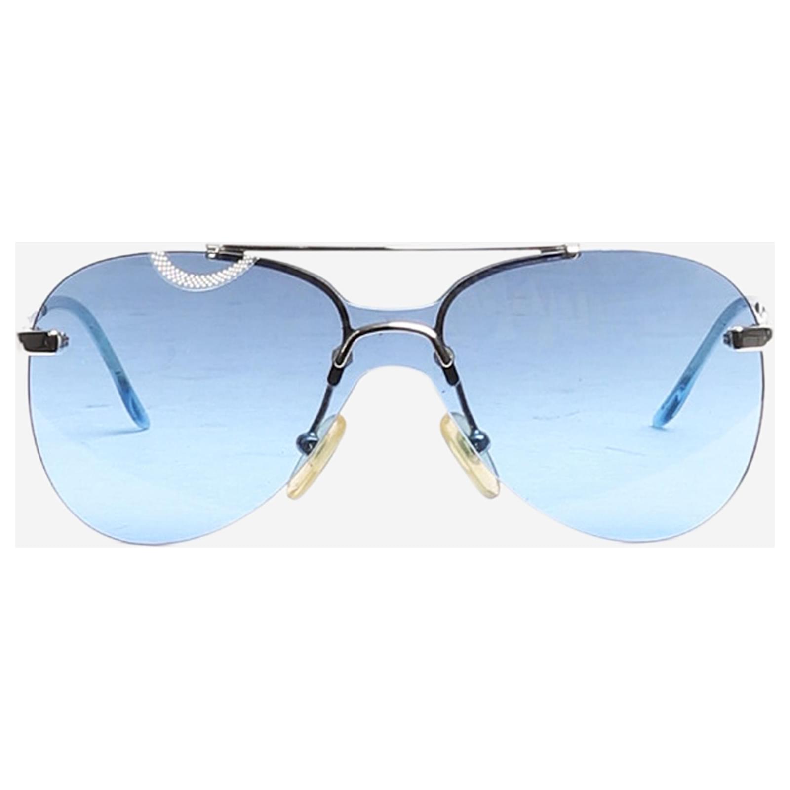 Christian Dior Blue aviator children s sunglasses Acetate ref.1538828 Joli Closet