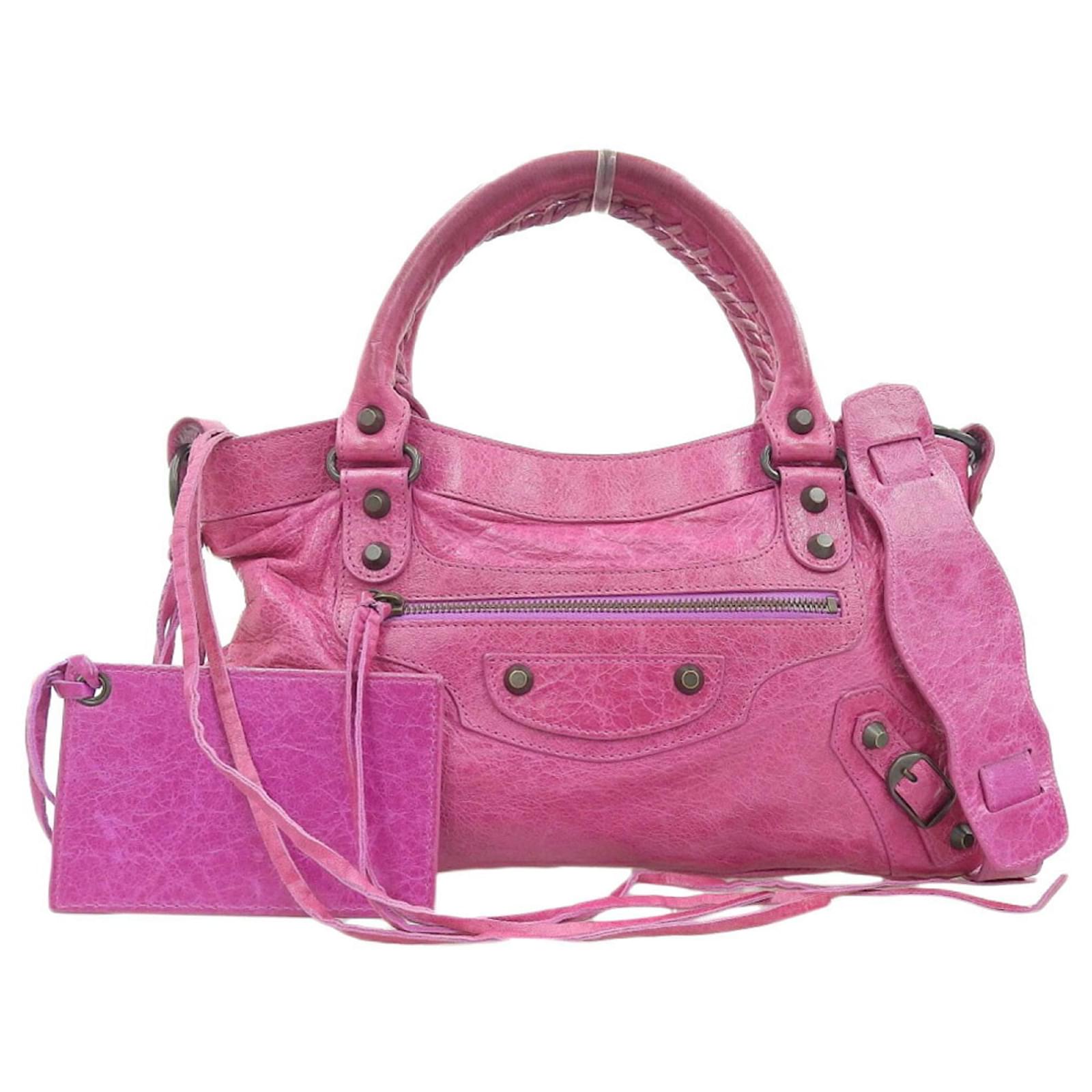 バッグ Balenciaga The First Shoulder Bag Pink BALENCIAGA The First Hand Bag 2Way Pink Shoulder Bag Mirror