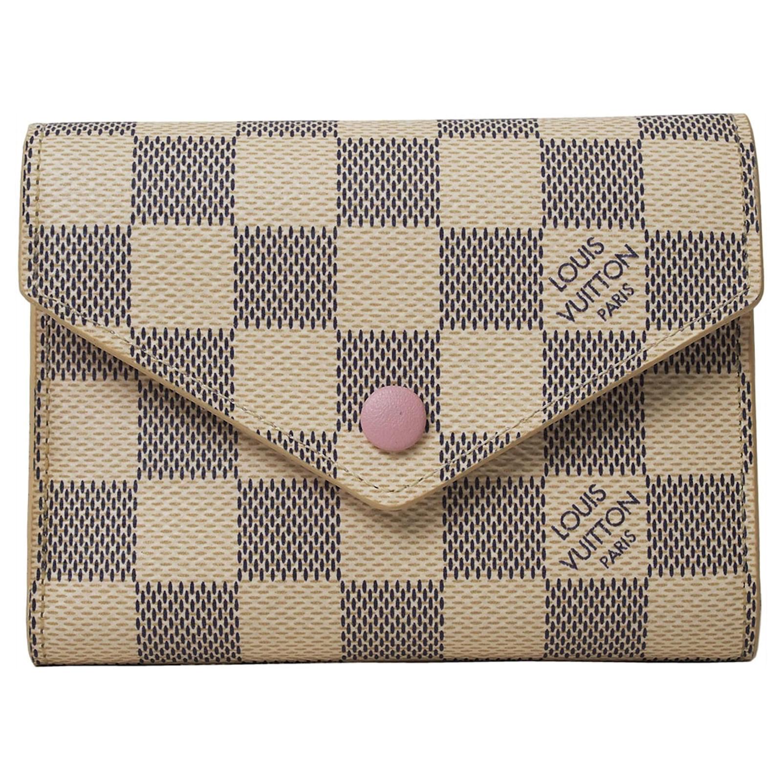 Portafoglio Compatto Victorine Louis Vuitton Rosa Tela