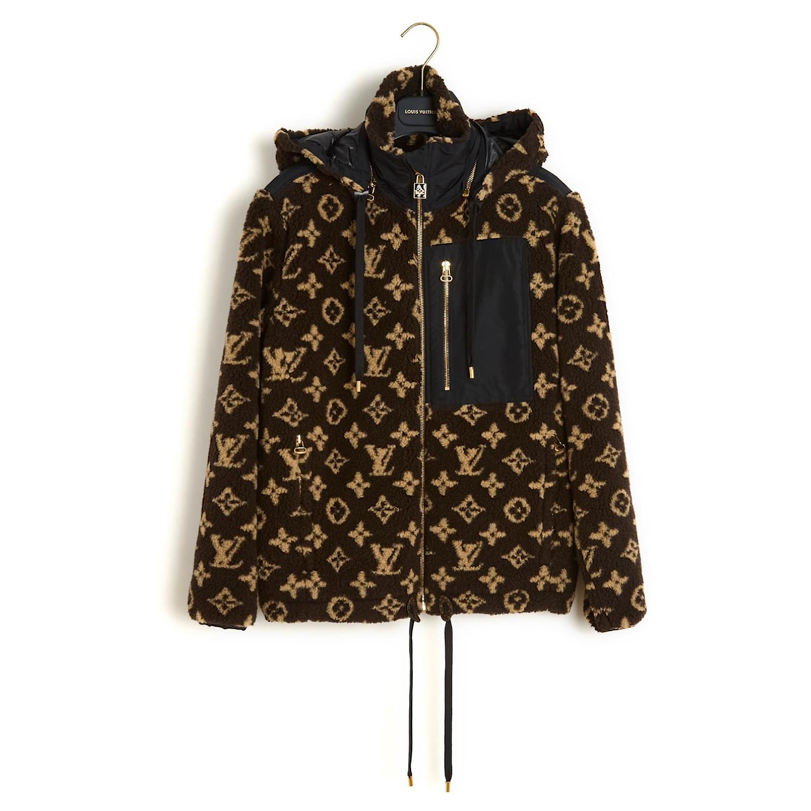 Louis vuitton fluffy jacket cheap