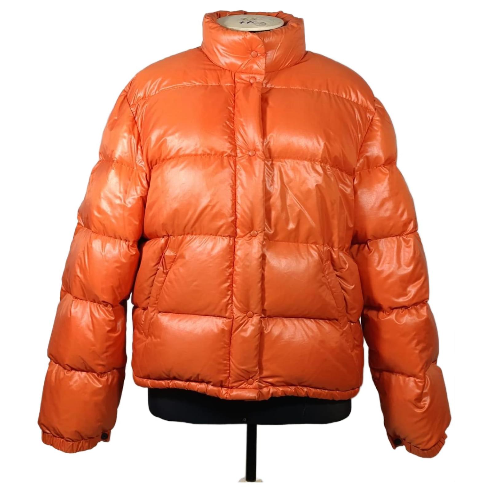 Moncler Jacken Orange Polyamid ref.1540183 Joli Closet