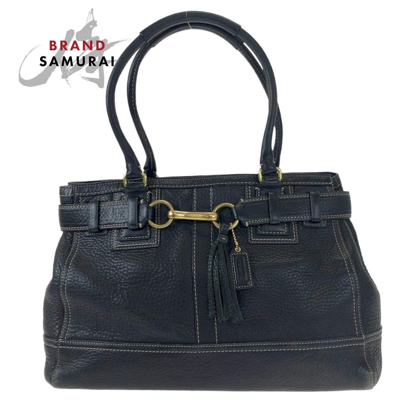 Coach Leather Shoulder Tote Bag 10213 Black ref.JC1540433 (Sold 