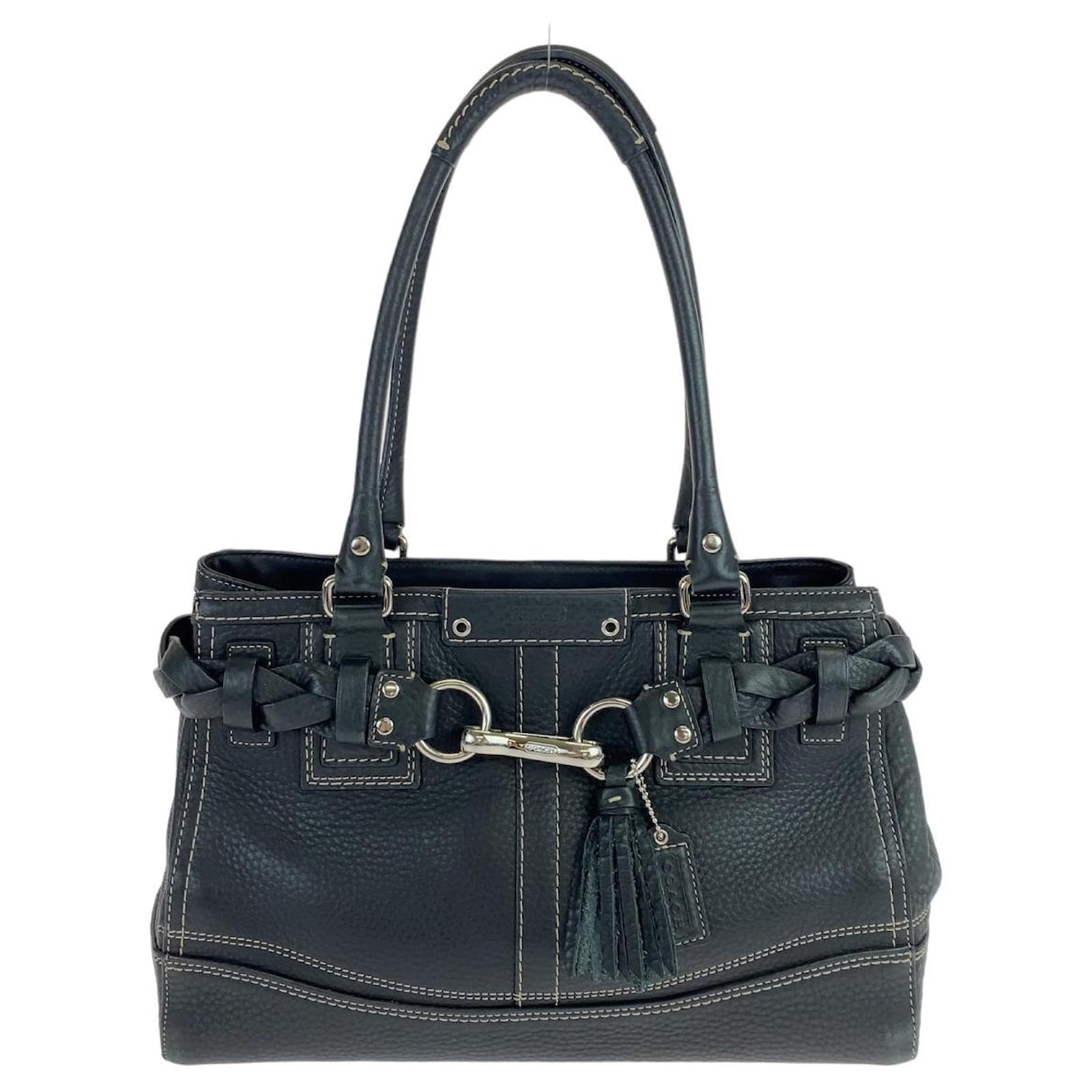 1313 Coach Hampton Pabbled Leather Bag