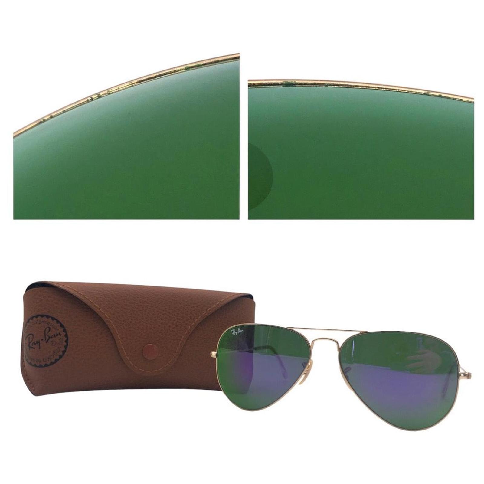 Autre Marque Ray Ban Aviator Large Metal Sunglasses RB3025 in Very Good Condition ref.1541962 Joli Closet