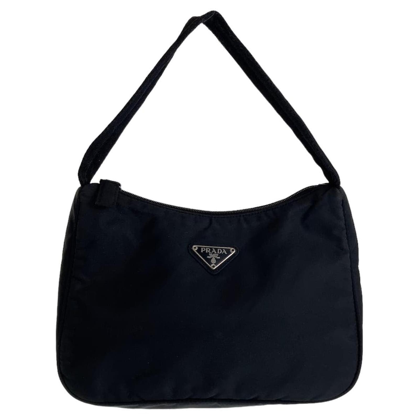 Prada Tessuto Nylon Hobo Tasche Schwarz