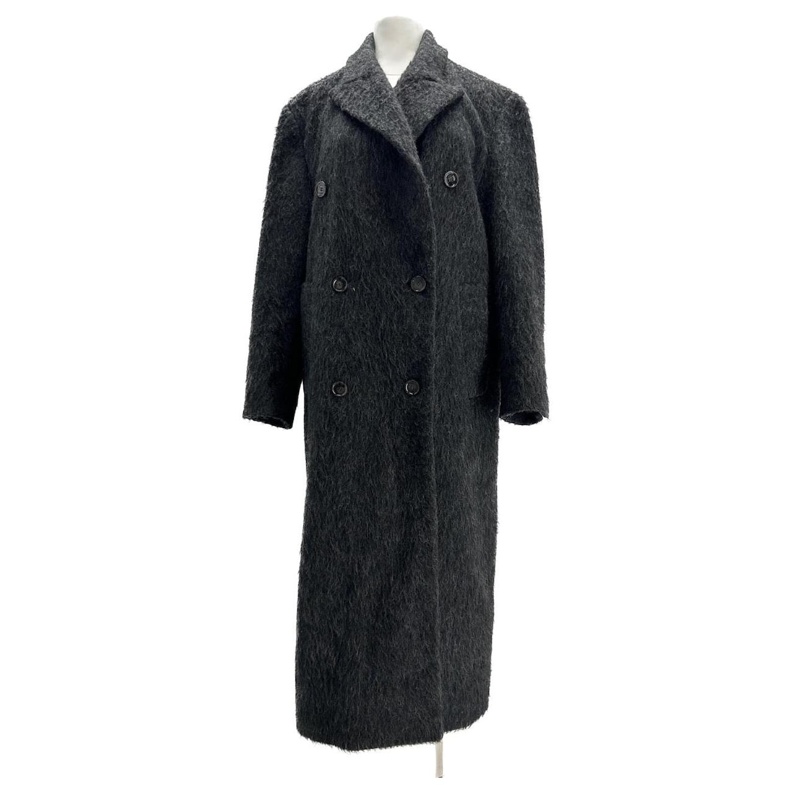 Hugo Boss BOSS Mäntel 38 Baumwolle Grau Joli Closet