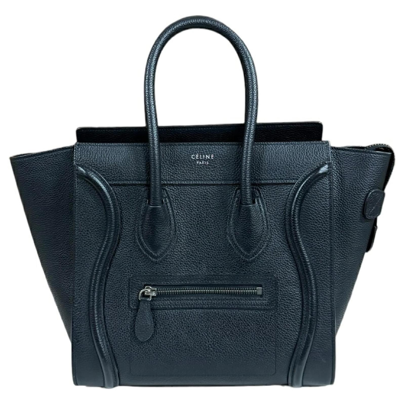 Celine mini luggage tote black best sale