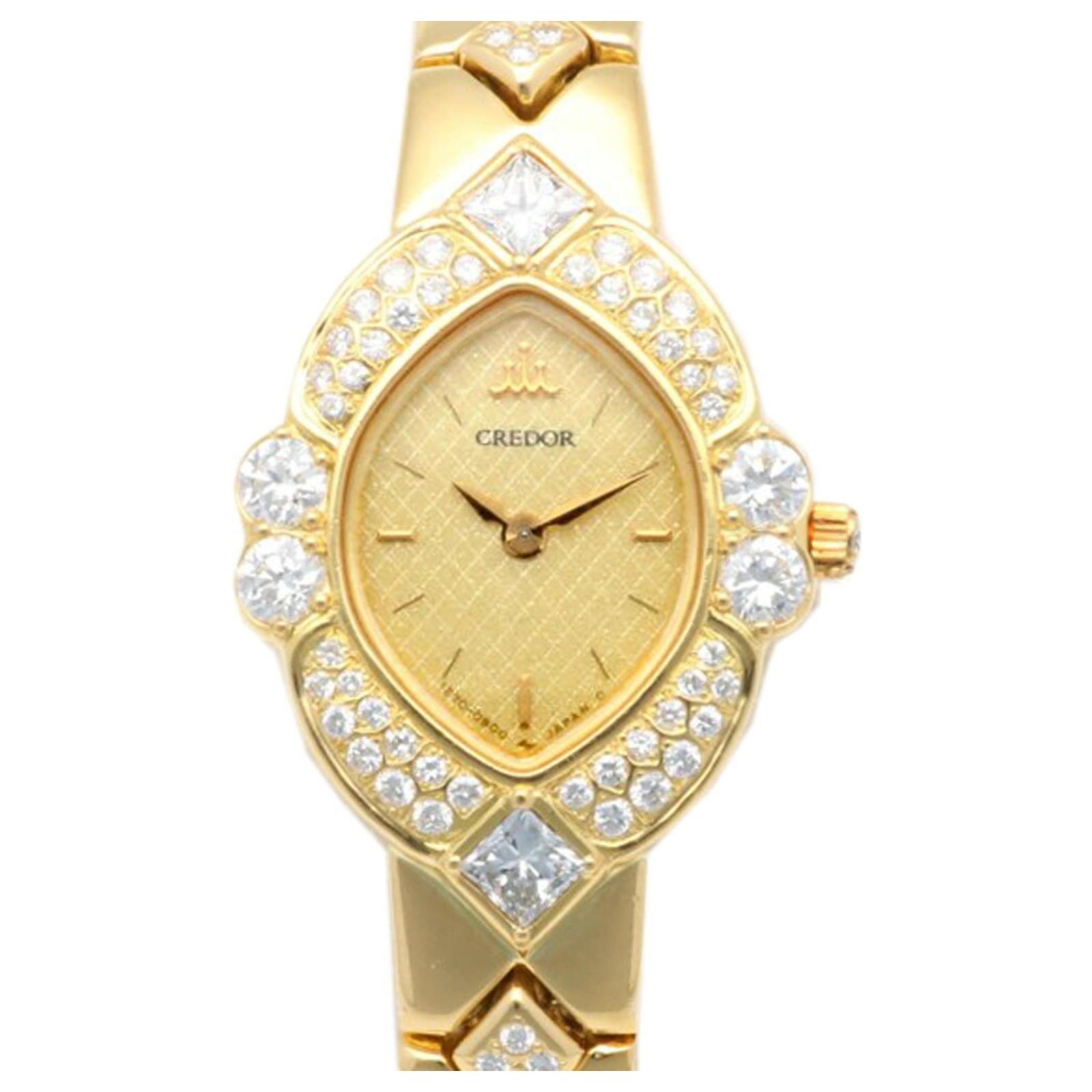 Seiko Credor 18K Gold Quartz Ladies Wristwatch ref.1543258 - Joli Closet