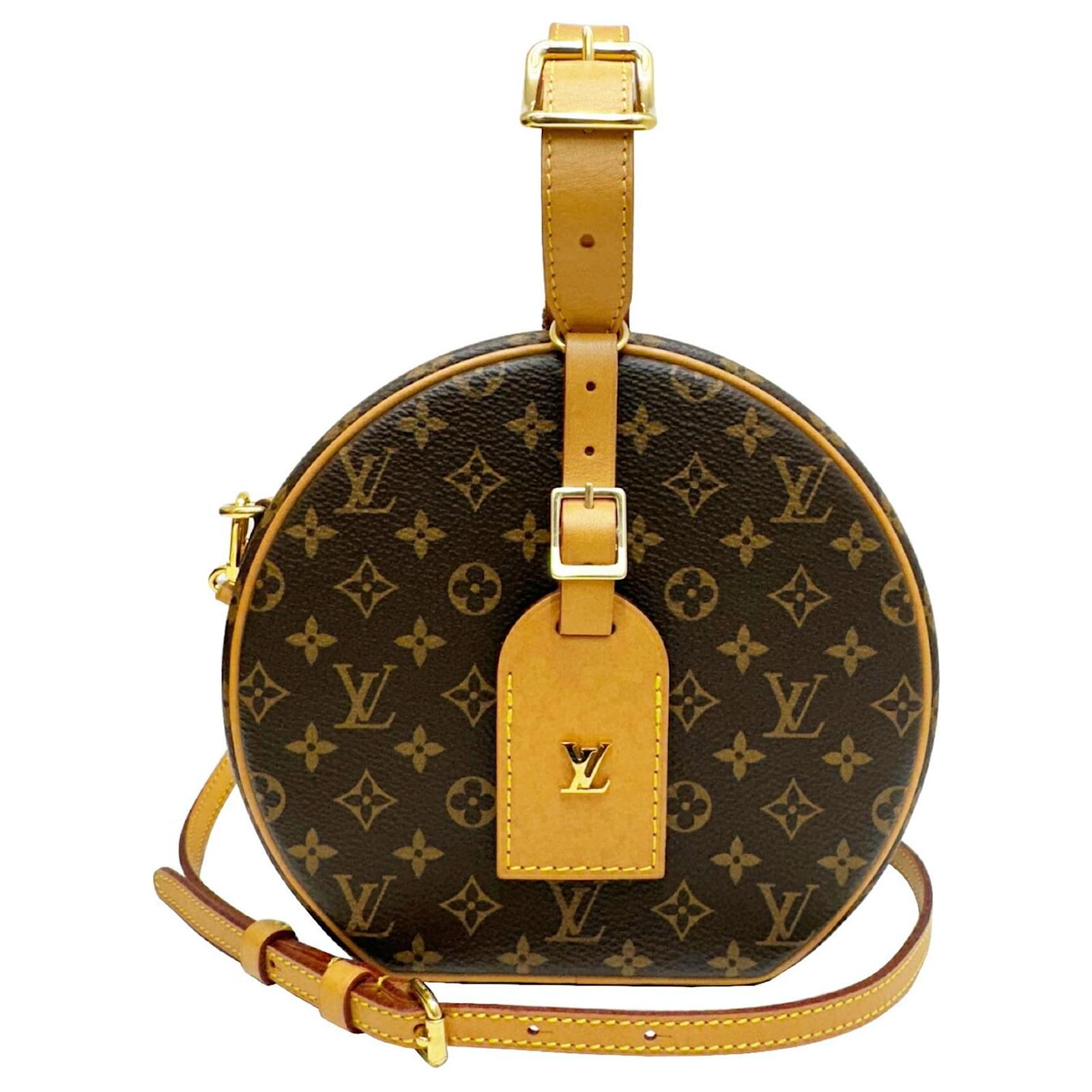 Louis Vuitton Petite Boite Chapeau Monogram Shoulder Bag Brown Patent  leather ref.1543330 - Joli Closet