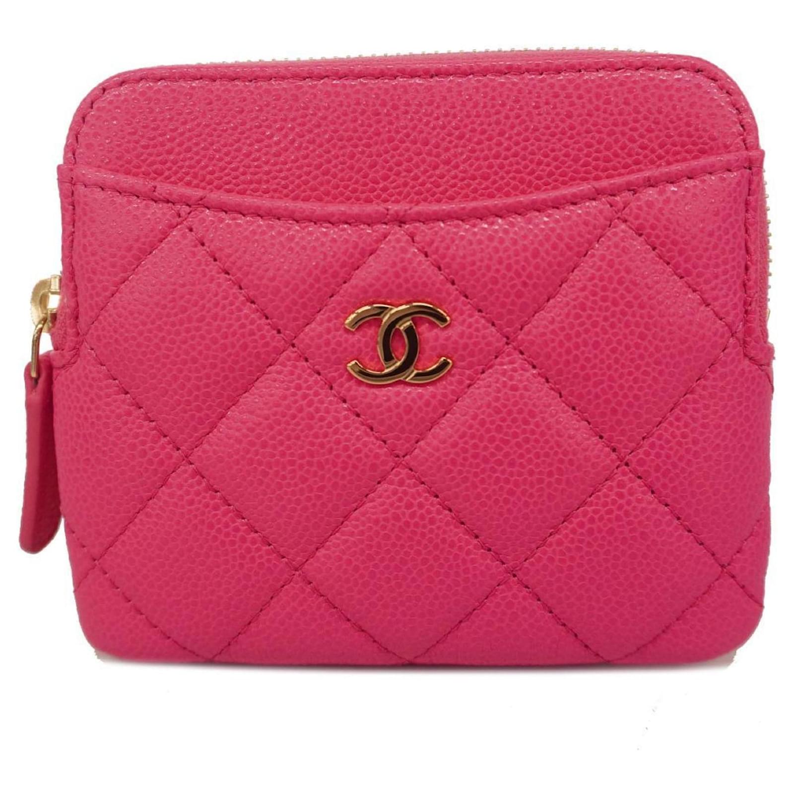 Mini Flap Bag Pink Leather Coin Purse CHANEL 24C Pink Mirror