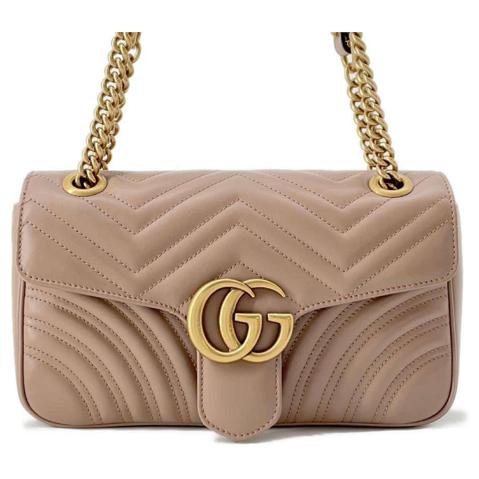 Sac à bandoulière Gucci Chain GG Marmont en cuir matelassé en