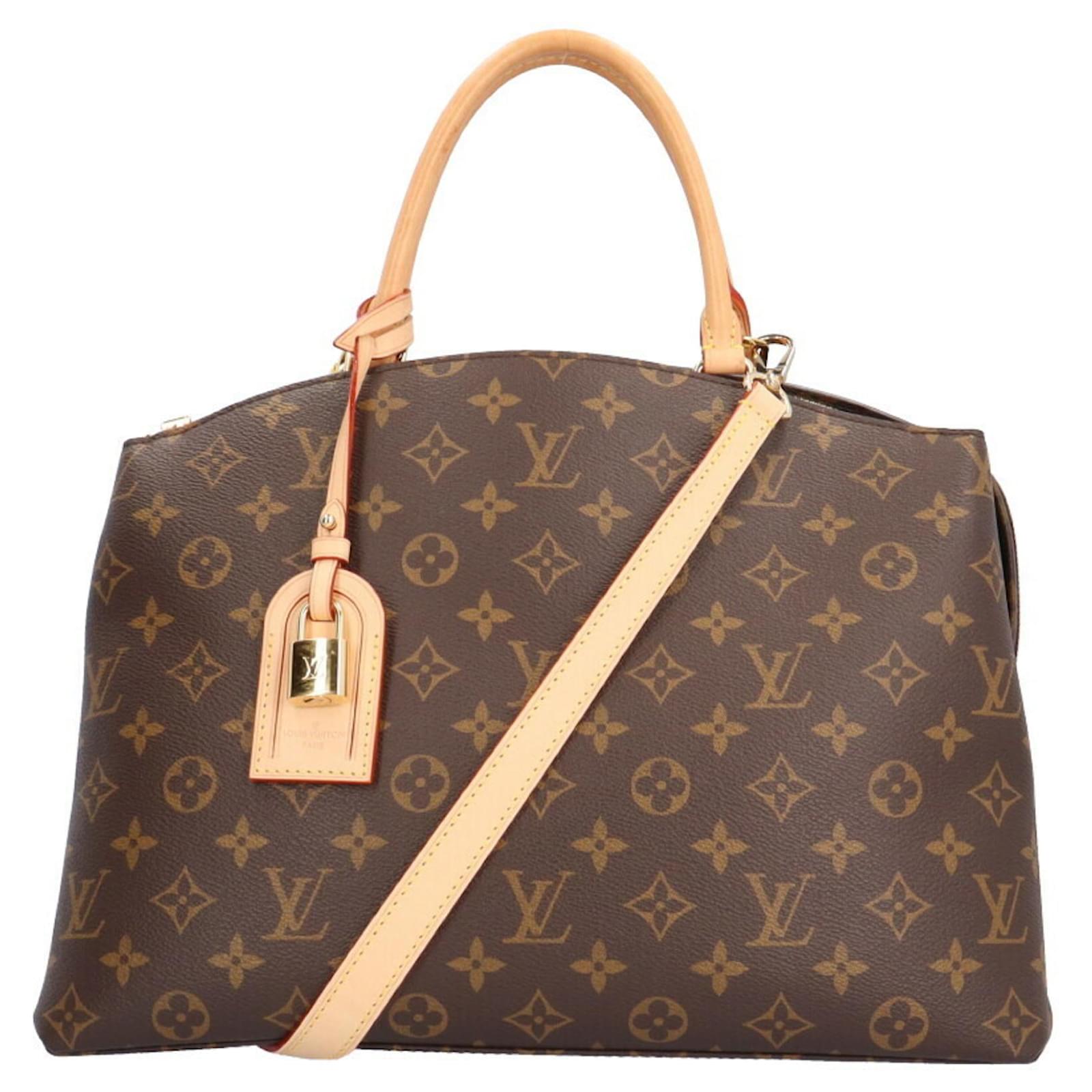 Louis Vuitton Grand Palais MM Monogram Shoulder Bag Brown Patent