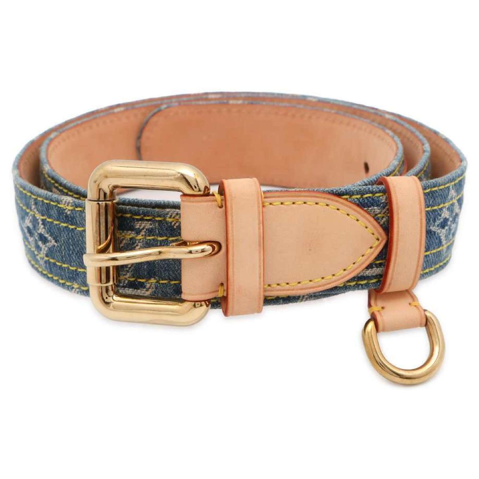 louis vuitton denim belt
