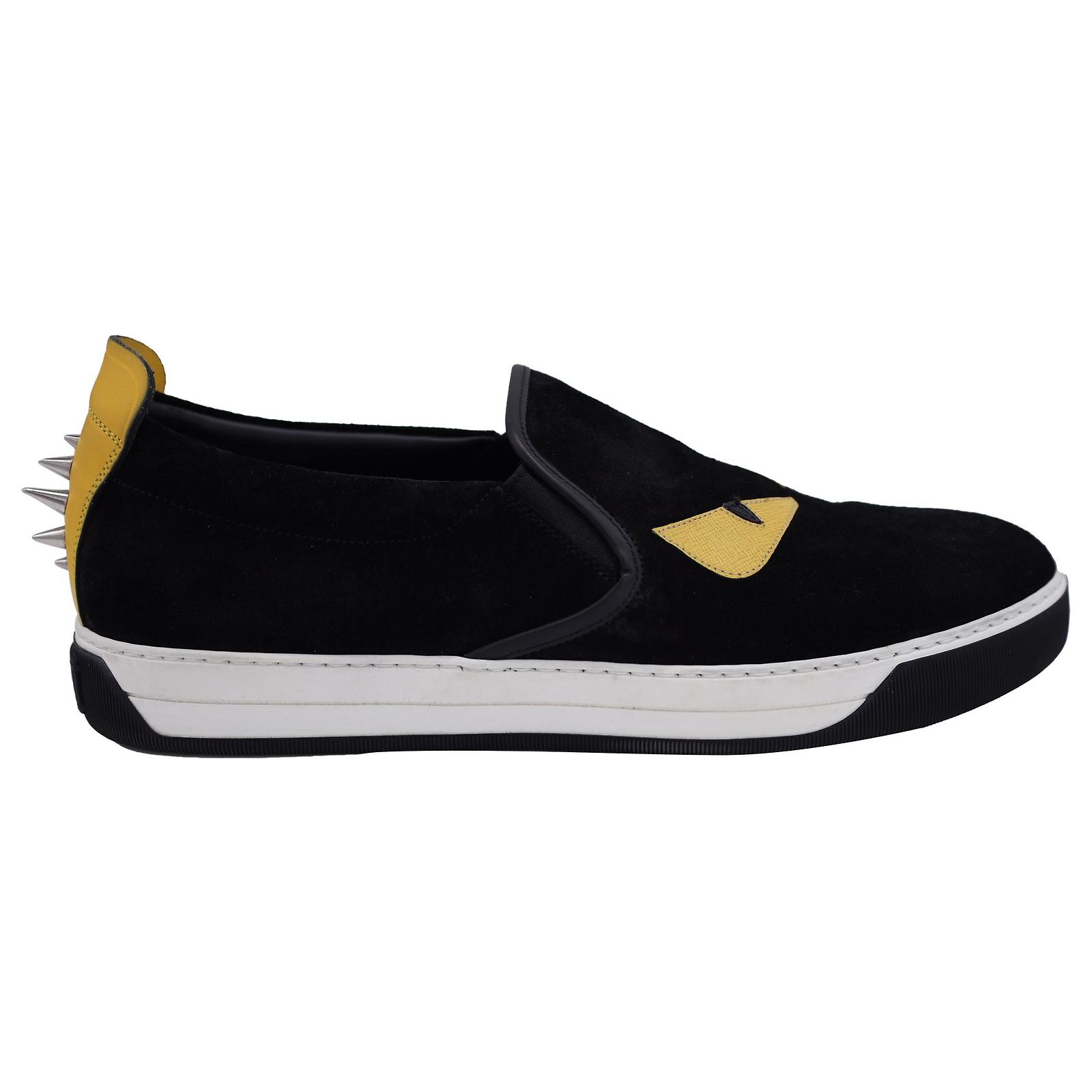 Mens Fendi Monster Eyes Suede Brand New Fendi Mens Monster Eyes Sneakers UK10 US11 EU44 Grey Suede  main image 3
