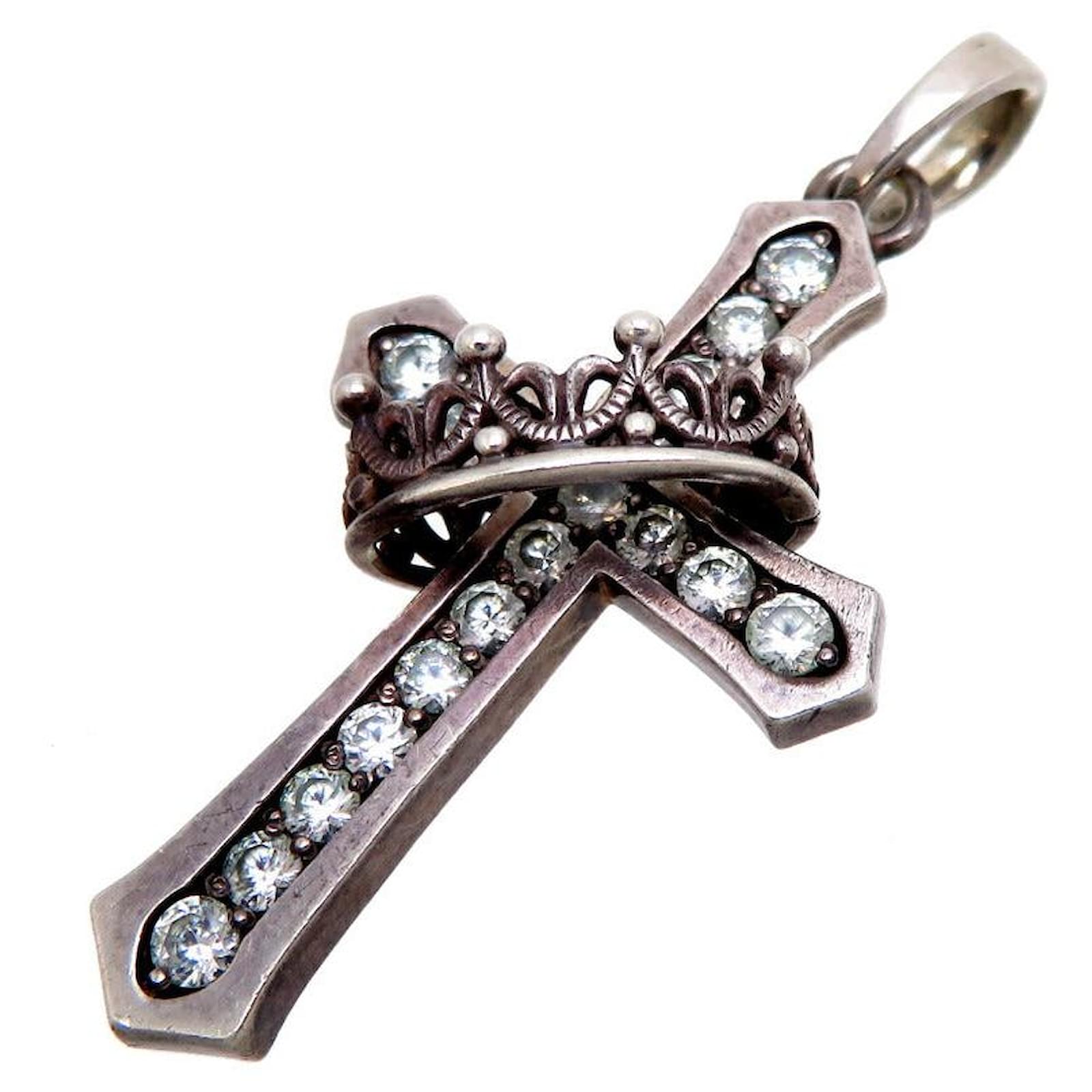 JUSTIN DAVIS CROSS WITH CROWN ペンダント(クリア) CROSS with CROWN/STONE PENDANT | JUSTIN DAVIS – JUSTIN DAVIS