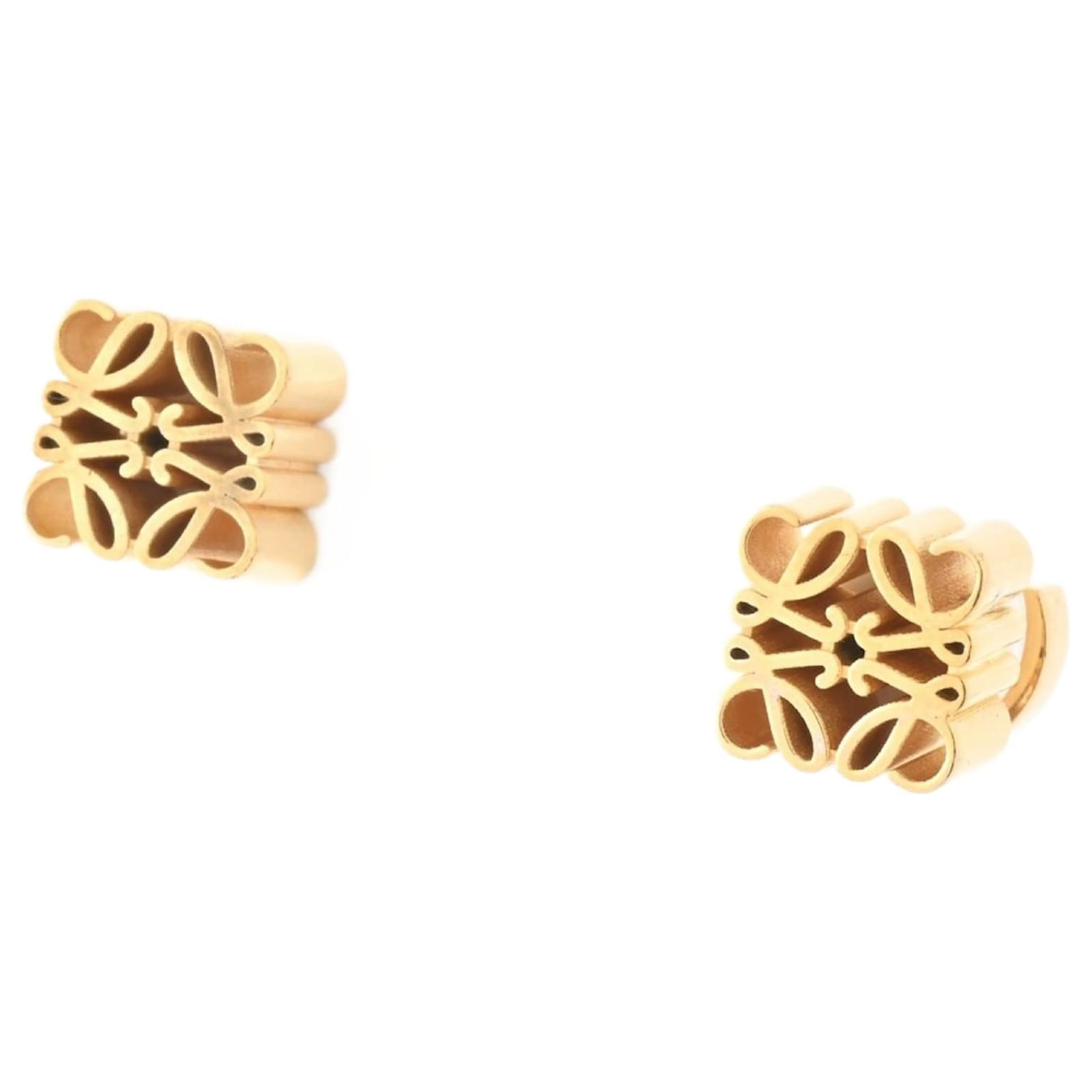 Loewe Anagram Stud Earrings Golden ref.1547766 - Joli Closet