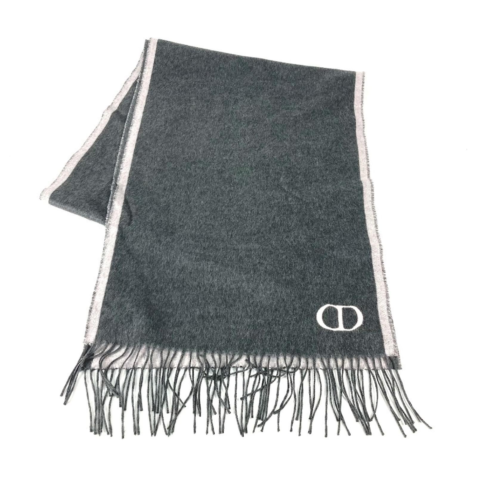 Christian Dior Silk Stole in Gray and Pink Brown ref.JC1551850