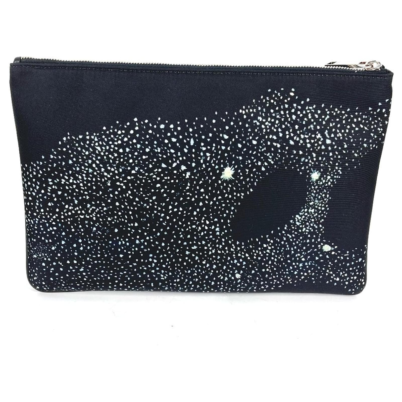 Christian Dior Kenny Scharf Collaboration Clutch Bag Black Nylon  ref.1552166 - Joli Closet