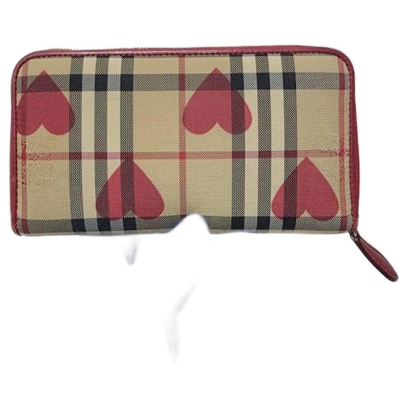 Burberry Elmore Horseferry Check cheapest Printed Hearts Wallet