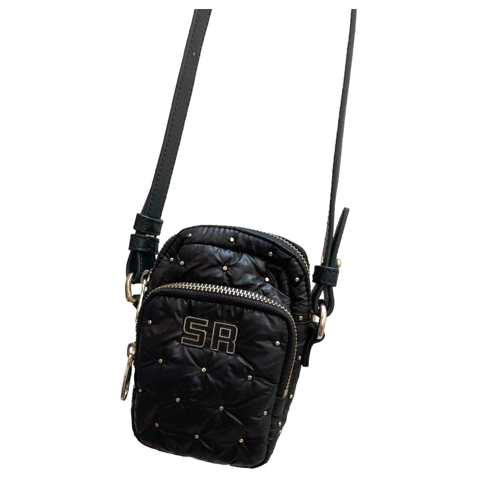 Sacoche Sonia Rykiel Noire - Bandoulière En Toile - Occasion