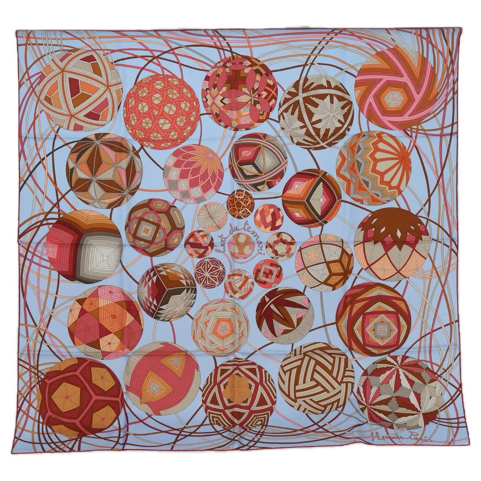 美品 エルメス カレ90 L'art du temari 手毬の宇宙