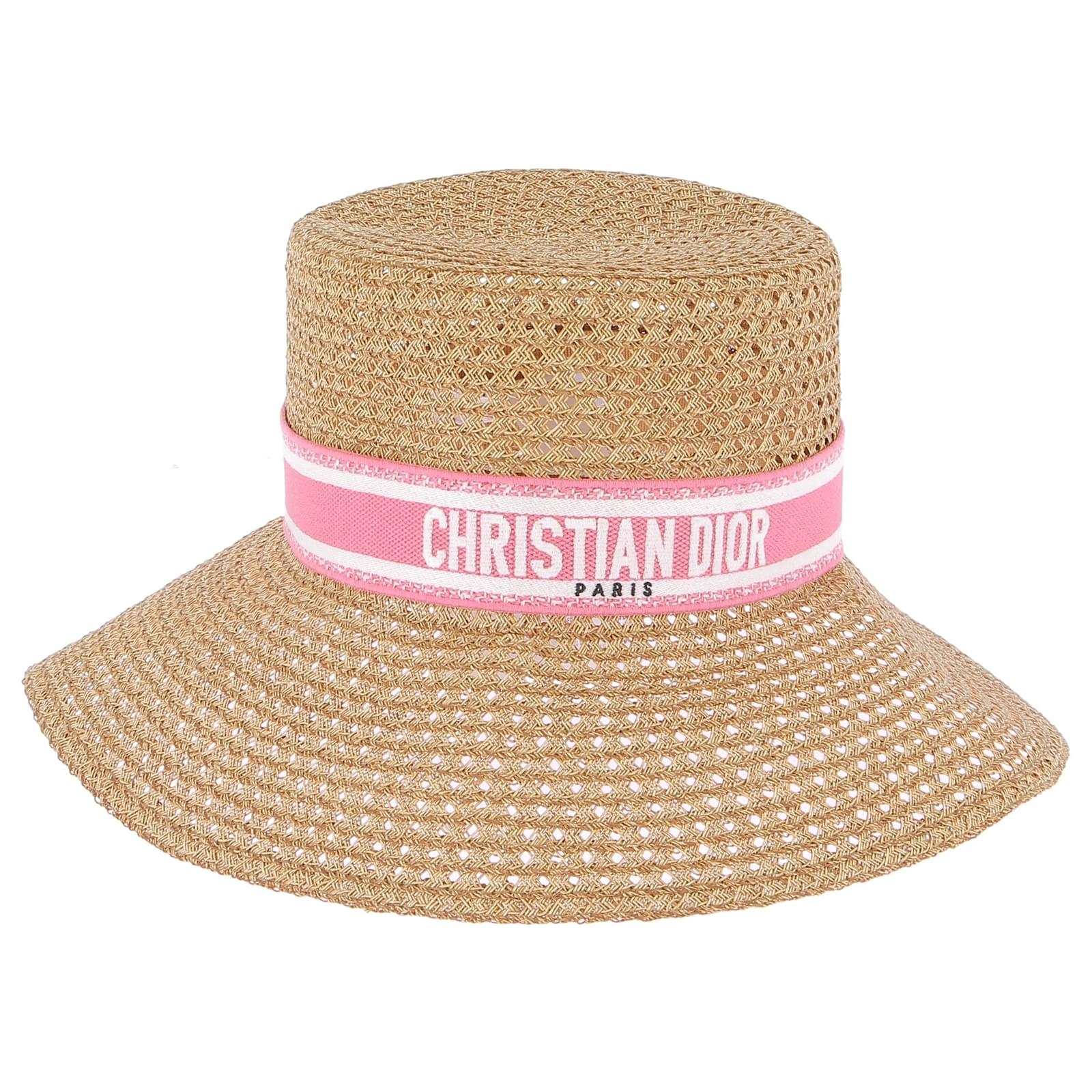 Christian Dior ベージュ キャスケット 57 CHRISTIAN DIOR Hats T.cm 57 Wicker Beige ref.JC1558331 (Sold