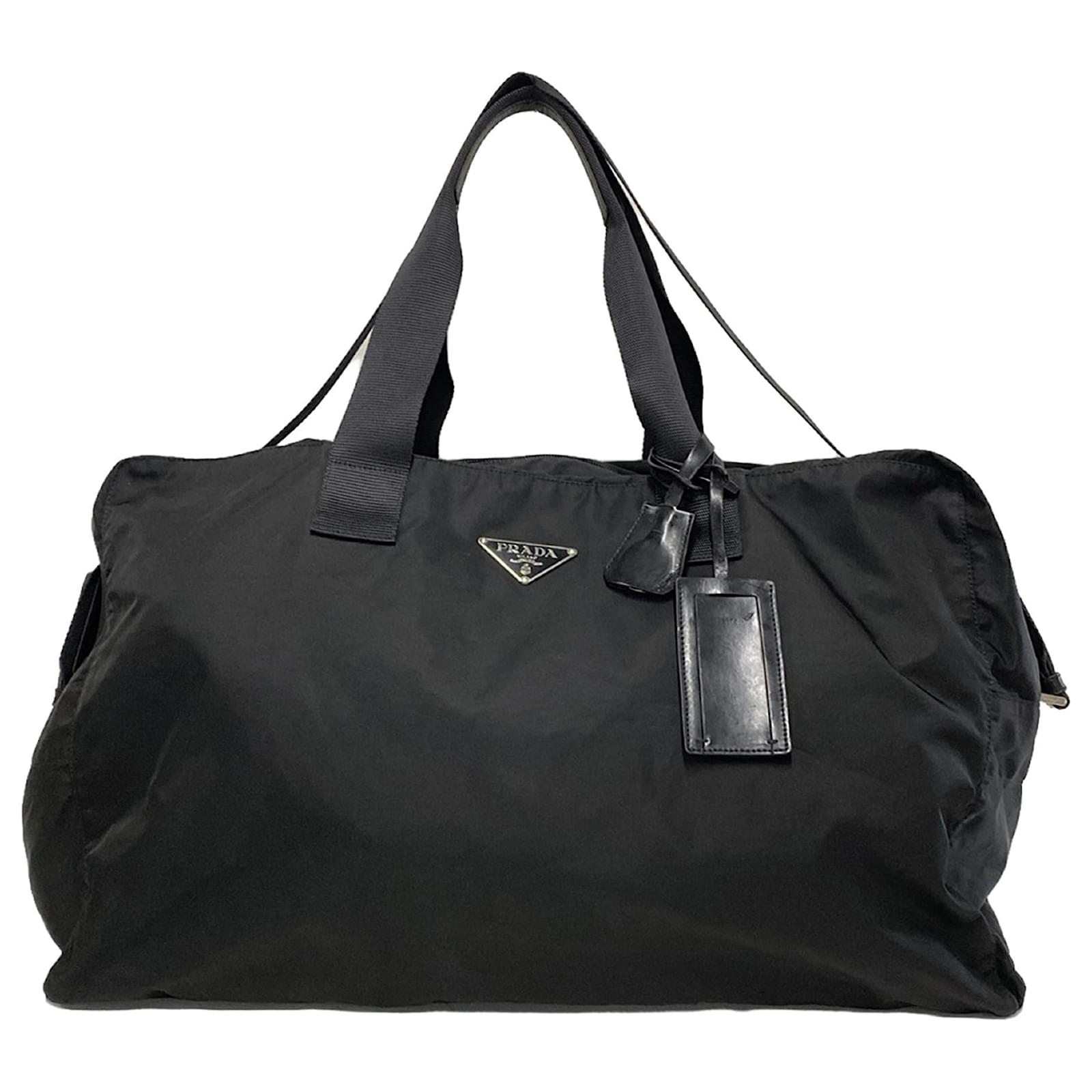 Prada Black Tessuto Travel Bag Nylon Cloth ref.1558566 - Joli Closet