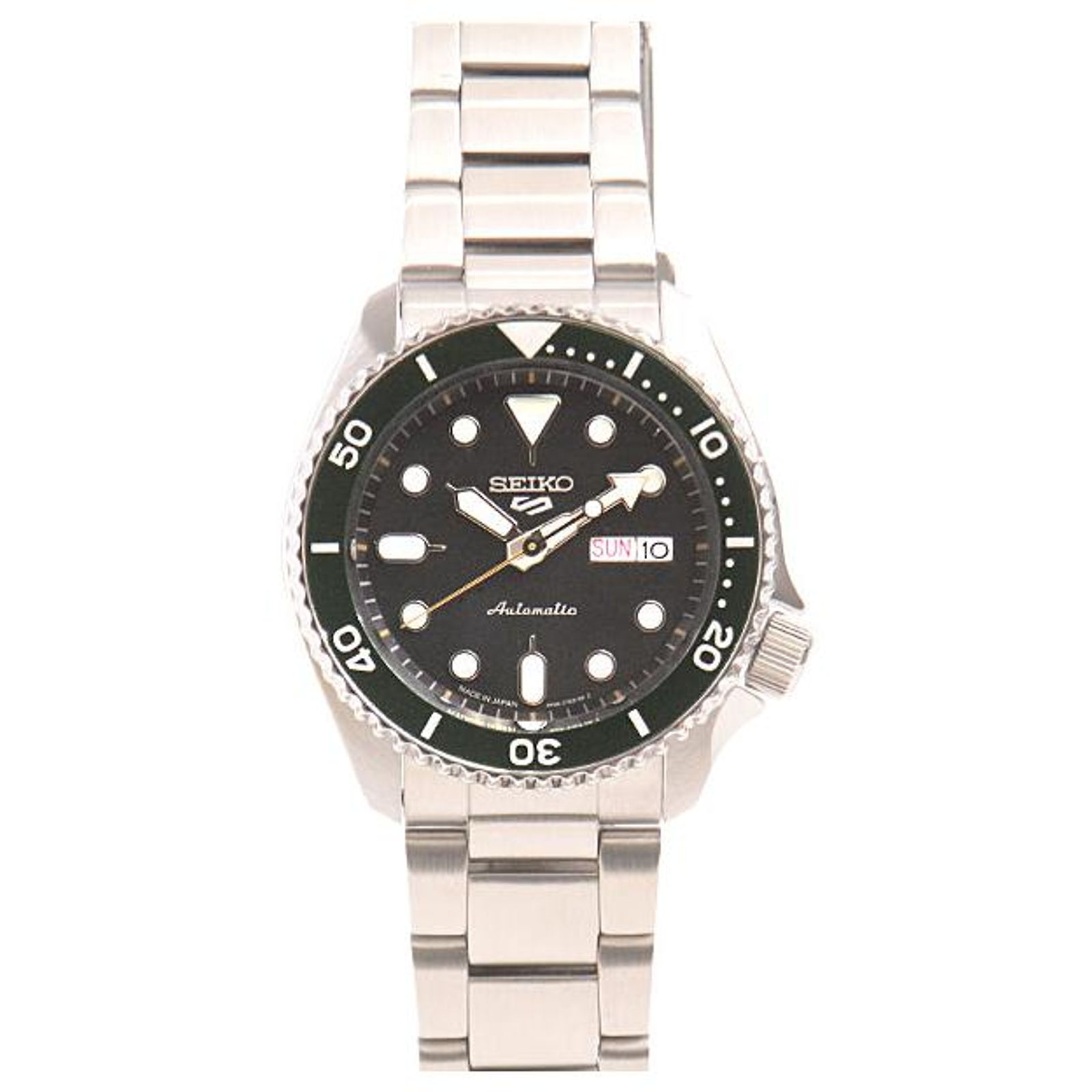 Seiko 5 Sports Automatic Watch Moss Green SBSA107 Metal ref 