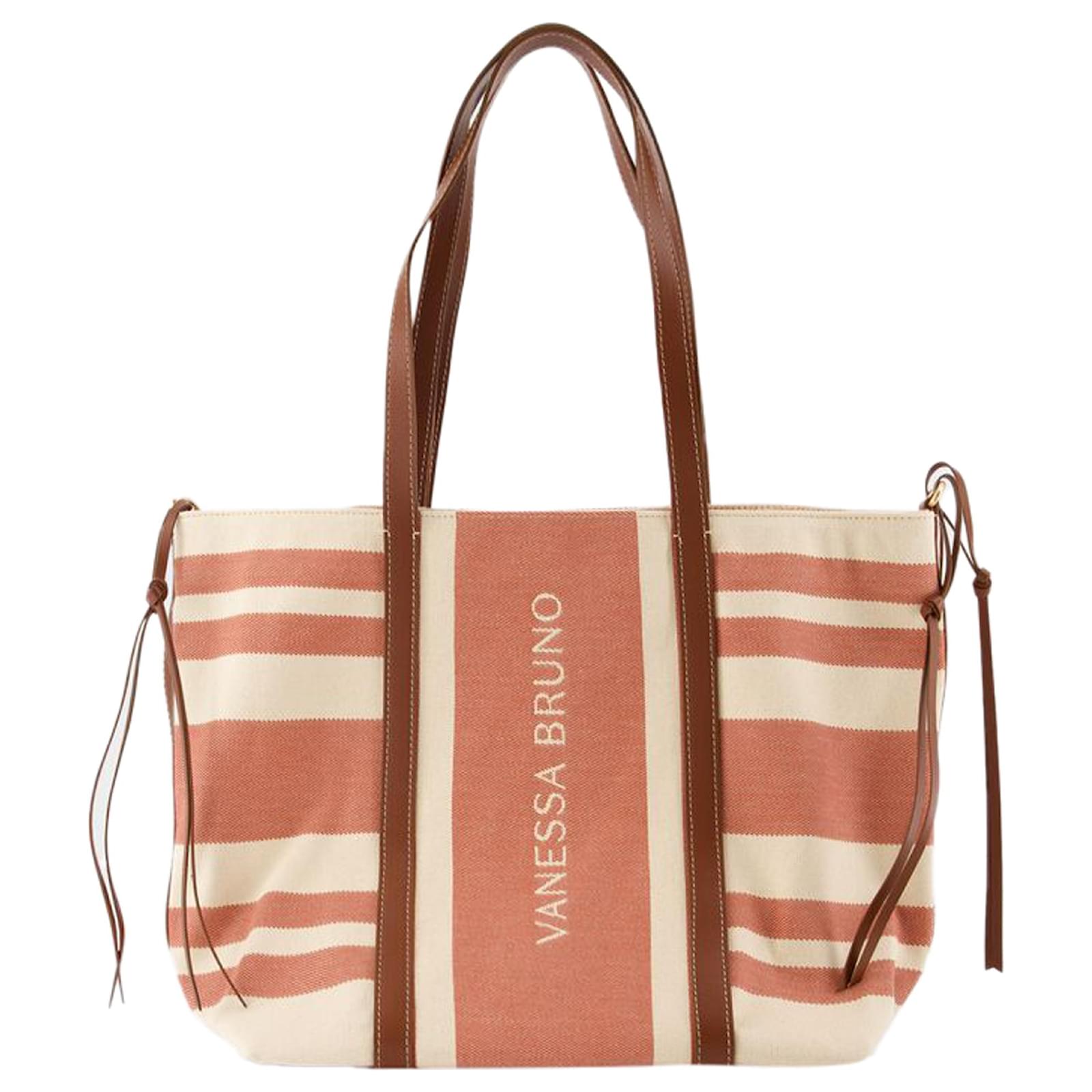 【関税込み】Gm Shopper Bag - Vanessa Bruno - Cotton - Brown Vanessa Bruno Gm Shopper Bag - Cotton - Brown | ShopSimon