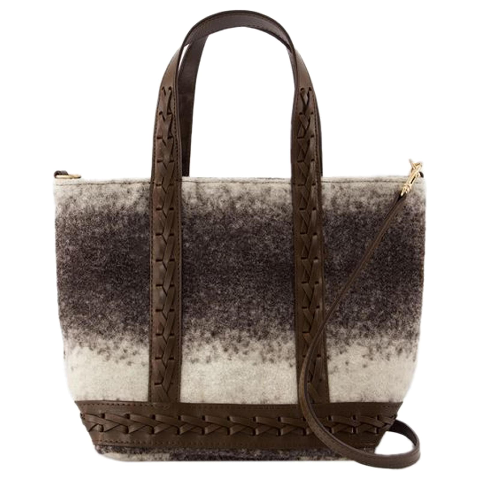 トートバッグ Vanessa Bruno Cabas S Shopper Bag - Wool - Brown Cabas S Shopper Bag - Vanessa Bruno - Wool - Brown ref