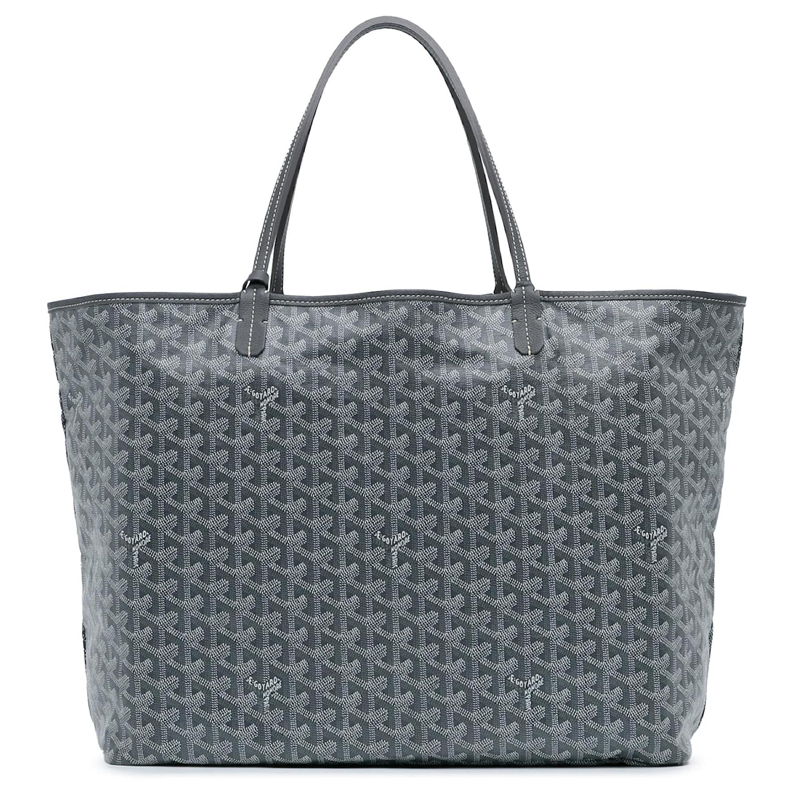 Grau Goyard Goyardine Saint Louis GM Tote Bag Leder ref.1561116 Joli Closet