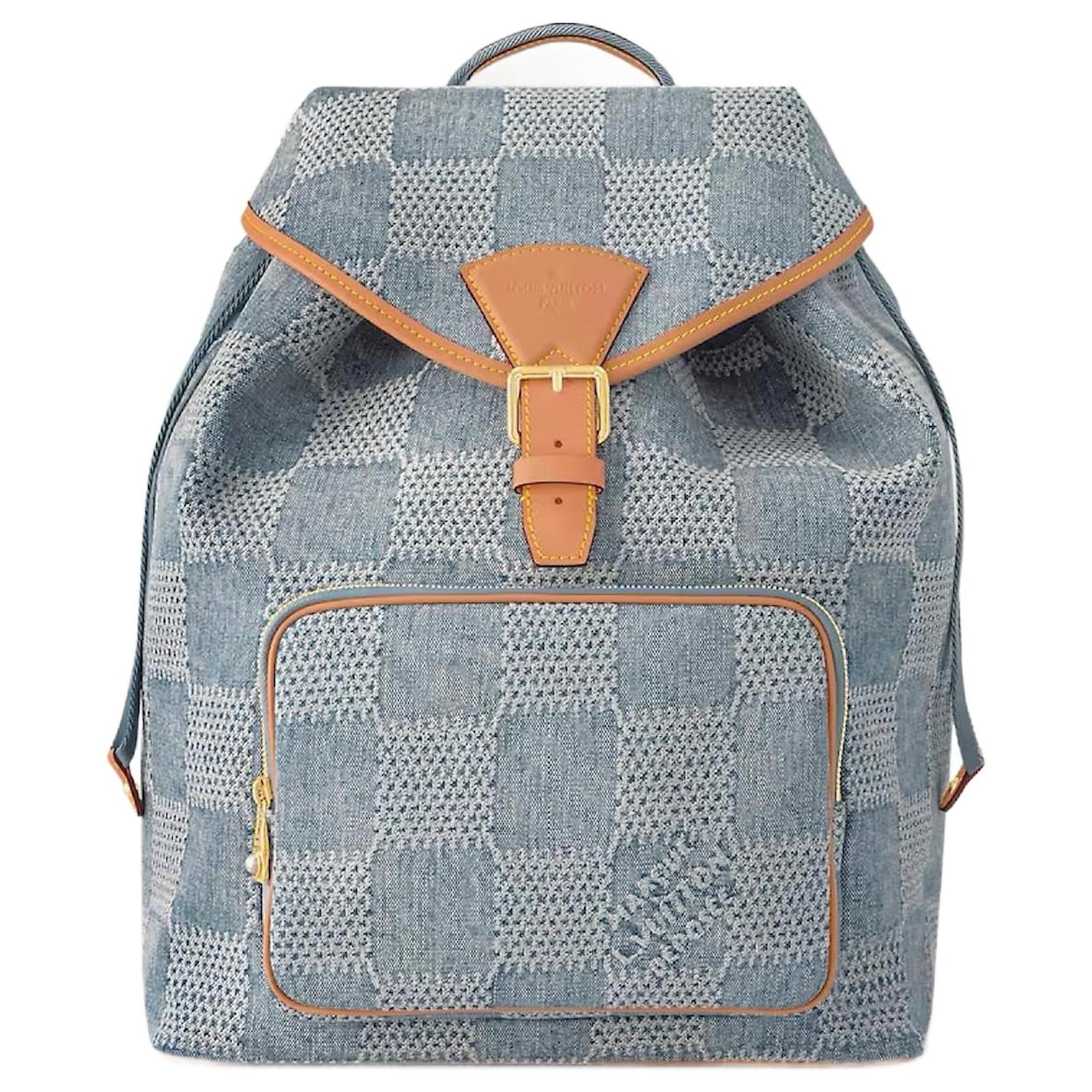 Louis Vuitton LV Montsouris backpack denim Blue Joli