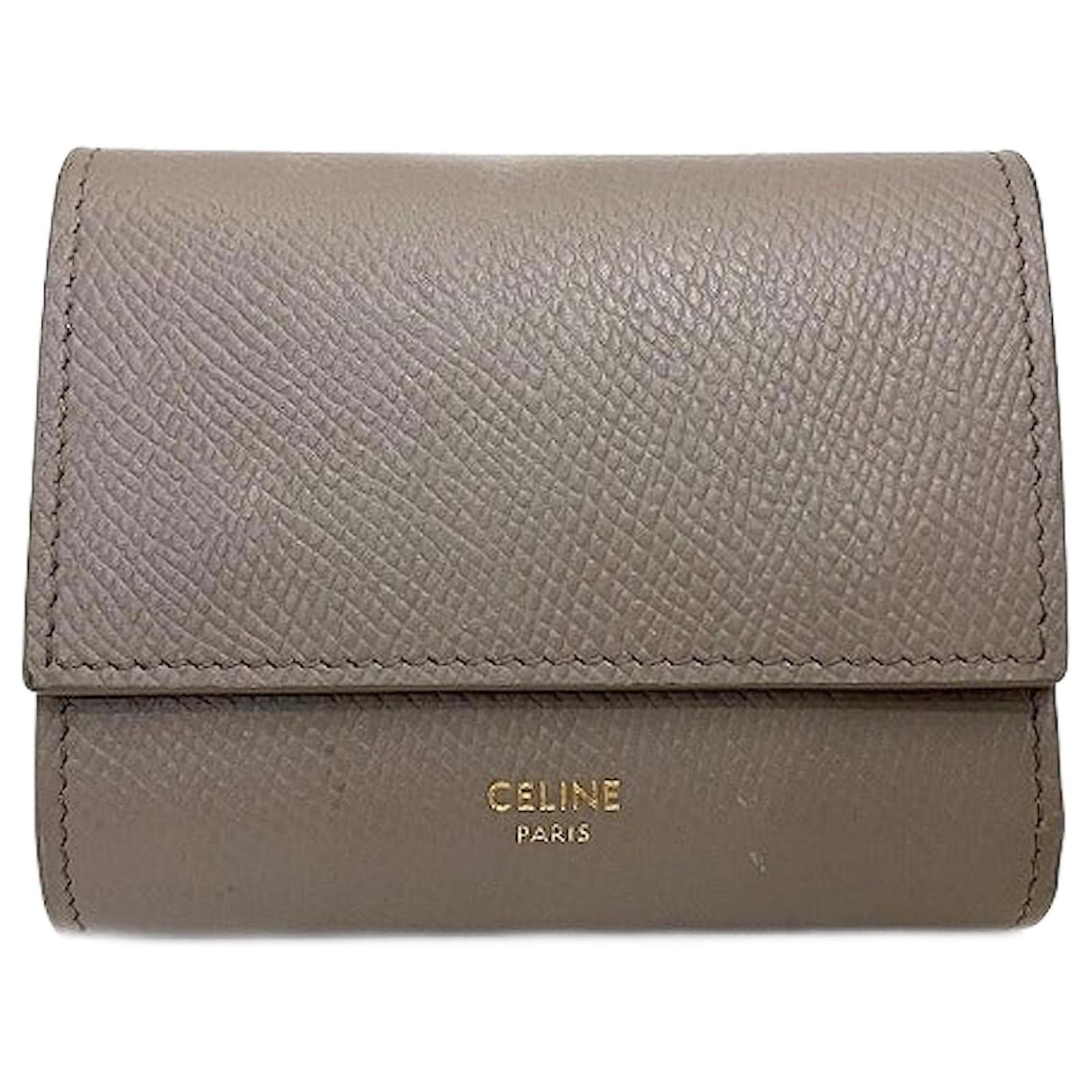 Autre Marque Celine Small Trifold Leder Geldborse 10B573BEL.10BL in gutem Zustand ref.1566403 Joli Closet