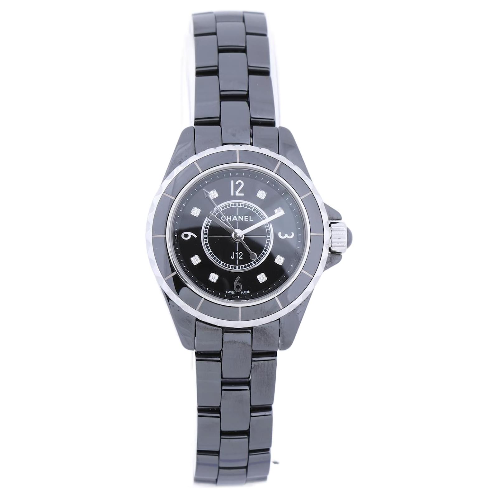 Montre Chanel J12 H2569 SVG17695 SS CE QZ cadran noir 29mm