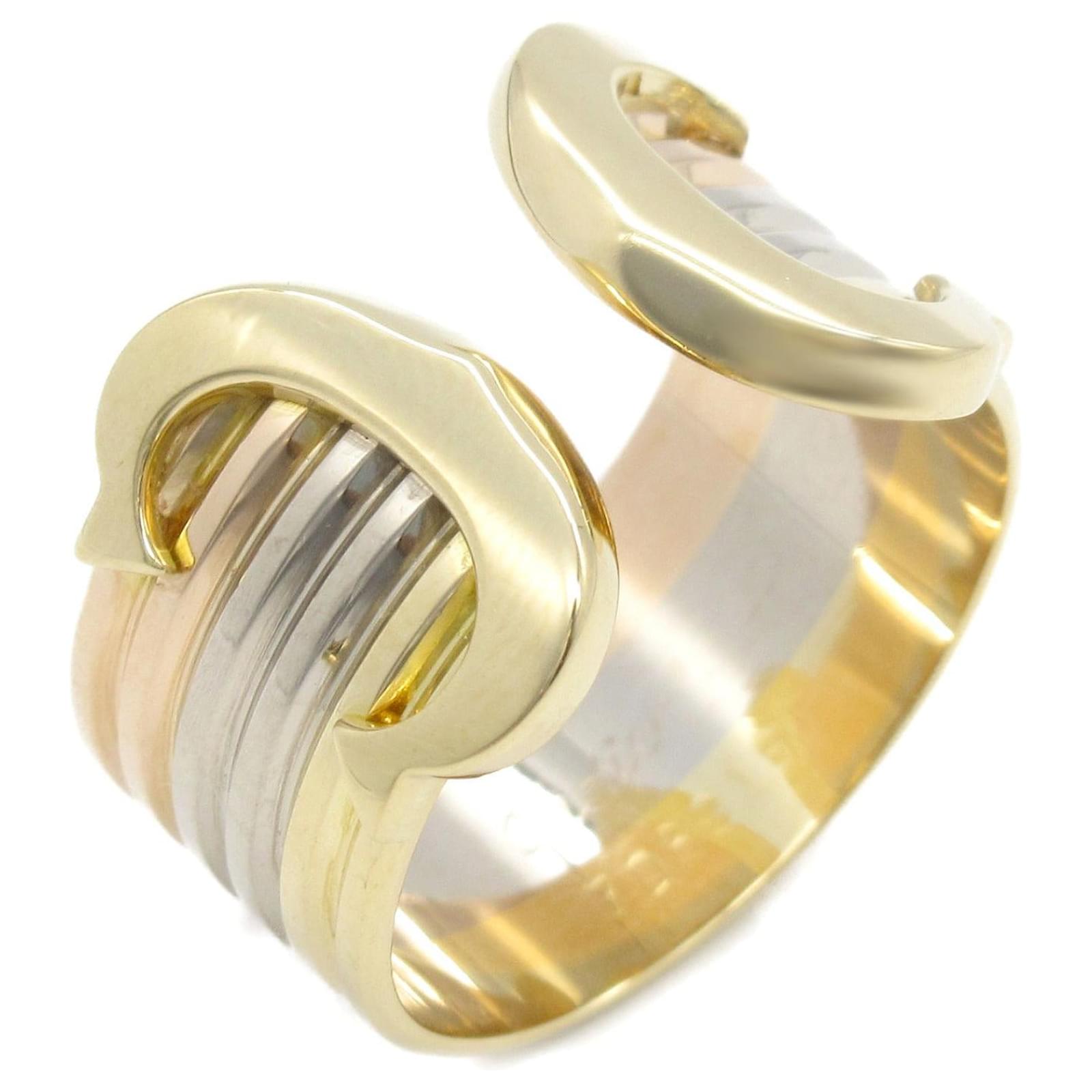 Autre Marque Bague Cartier 18K 2C Anneau en metal en excellent etat ref.1569767 Joli Closet