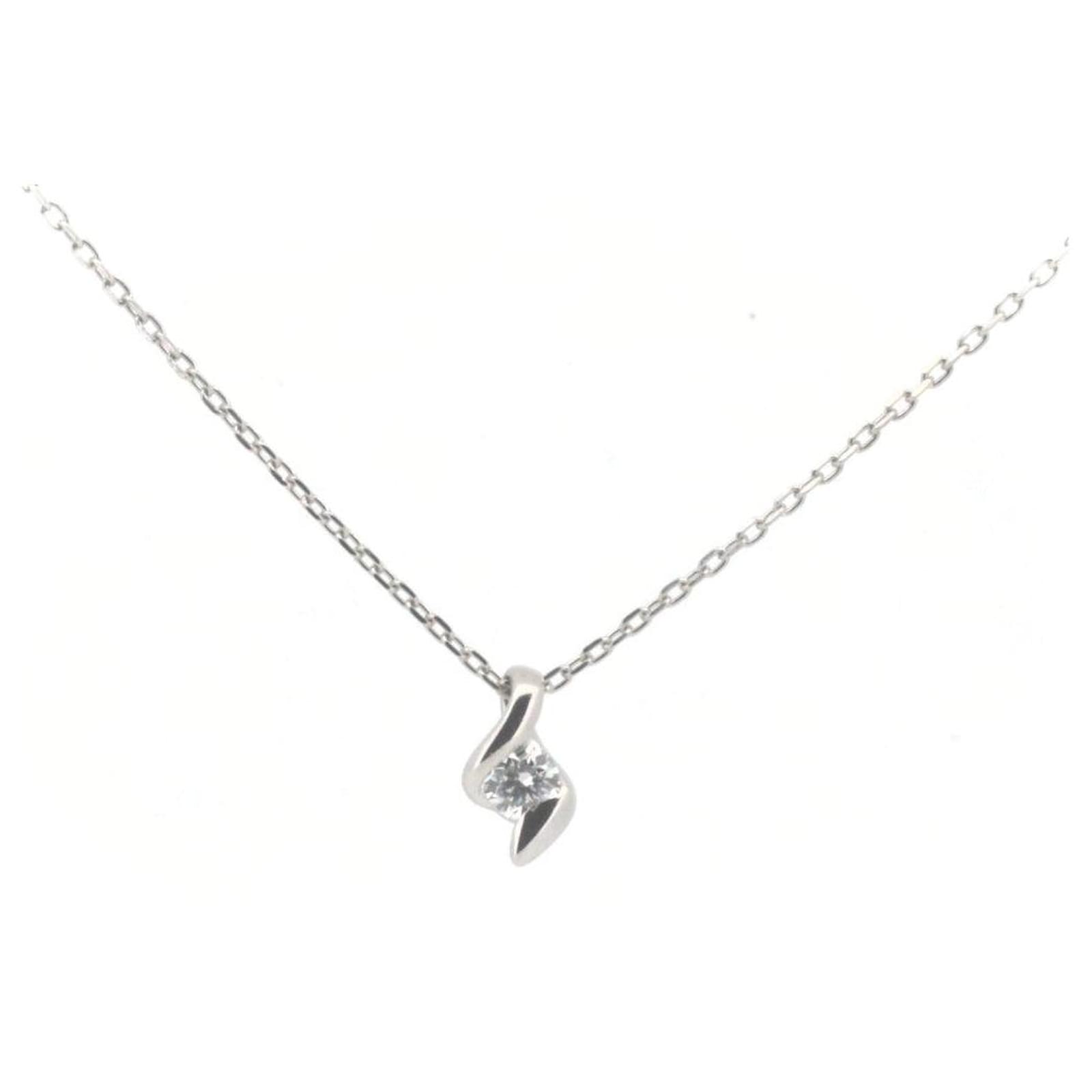Autre Marque Collier en diamant 4°C en platine PT850 Métal