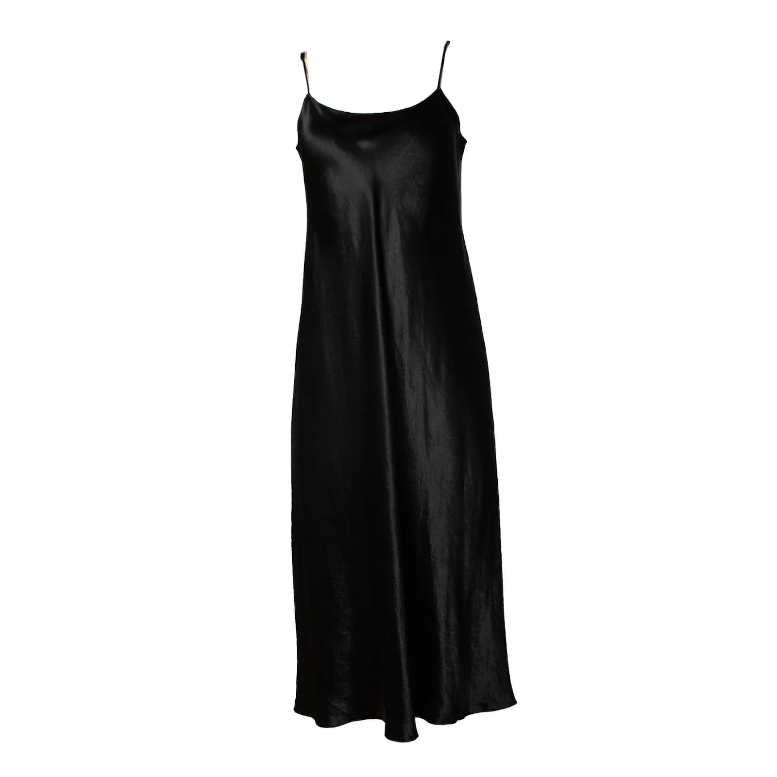 Vince, black shiny midi dress ref.1570975 - Joli Closet