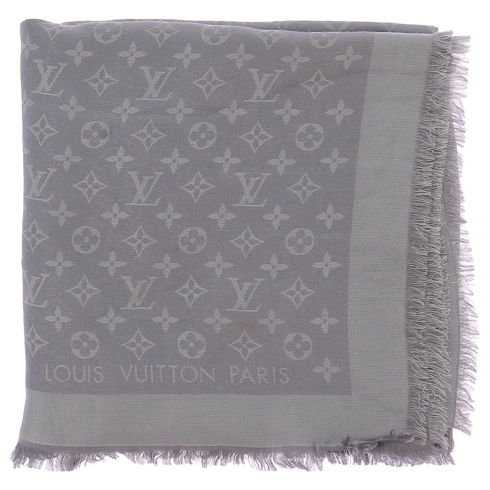 LOUIS VUITTON Scarves T. Silk Grey ref.JC1571166 (Sold) - Joli Closet