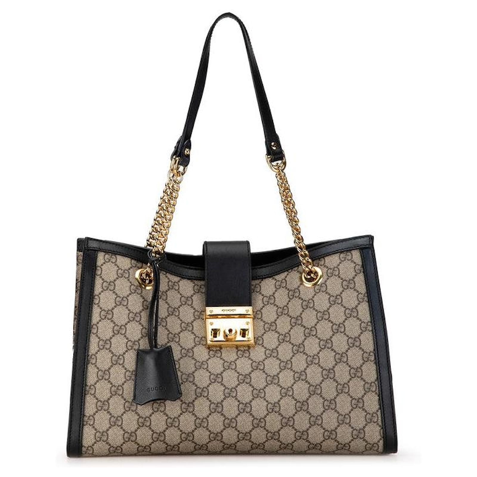 ショルダーバッグ・ポシェット GUCCI GG SUPREME PADLOCK 779774 KLQIG 8575 Gucci Supreme Padlock Crescent Shoulder Bag Small 644524