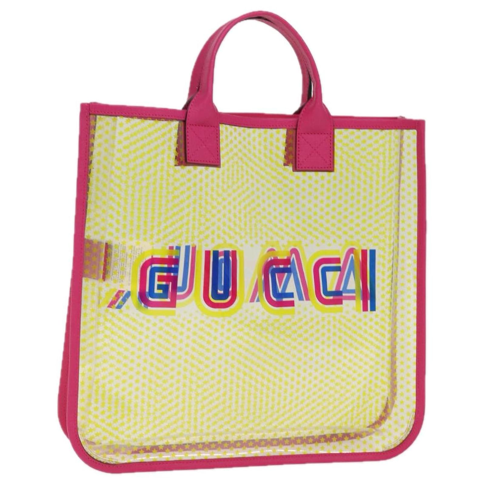 GUCCI Tote Bag Vinyl Clear 550763 Auth 77034 Polyurethane ref.1572774 Joli Closet