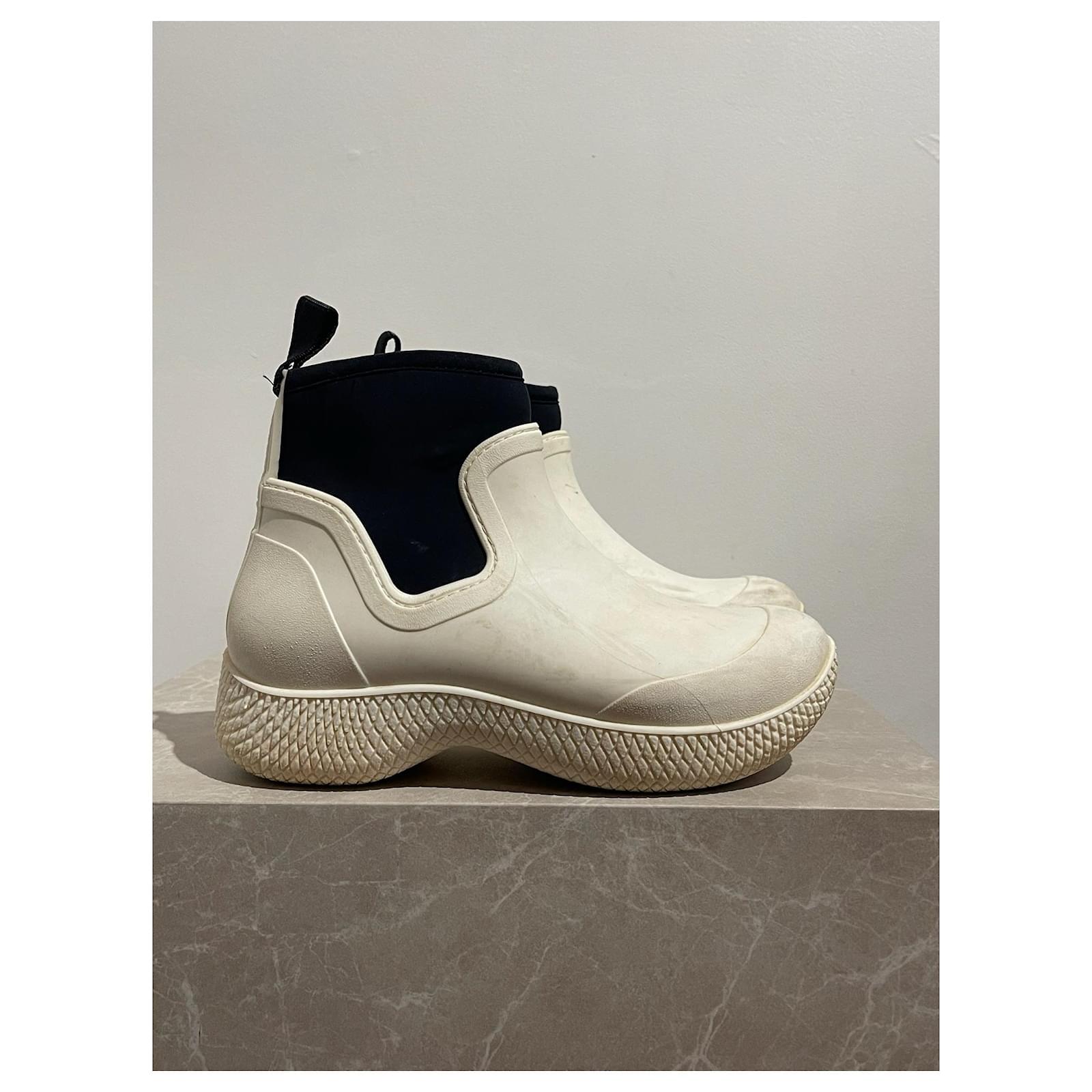 Celine white booties online