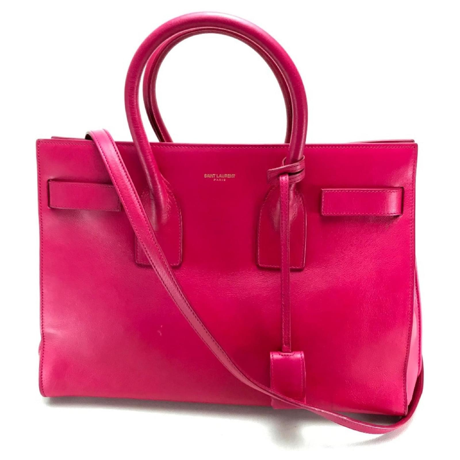 Klassische Sac de Jour Handtasche von Saint Laurent Pink Leder ref.1573630 Joli Closet